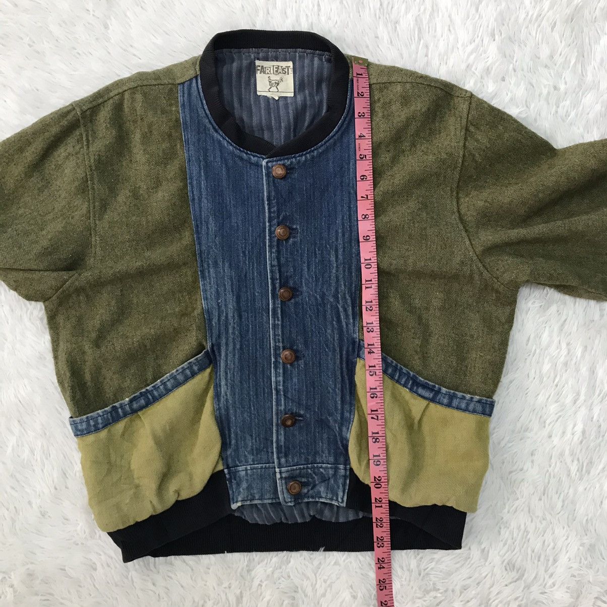 Japanese Brand Far East Block Colour Jacket Size US L / EU 52-54 / 3 - 18 Thumbnail