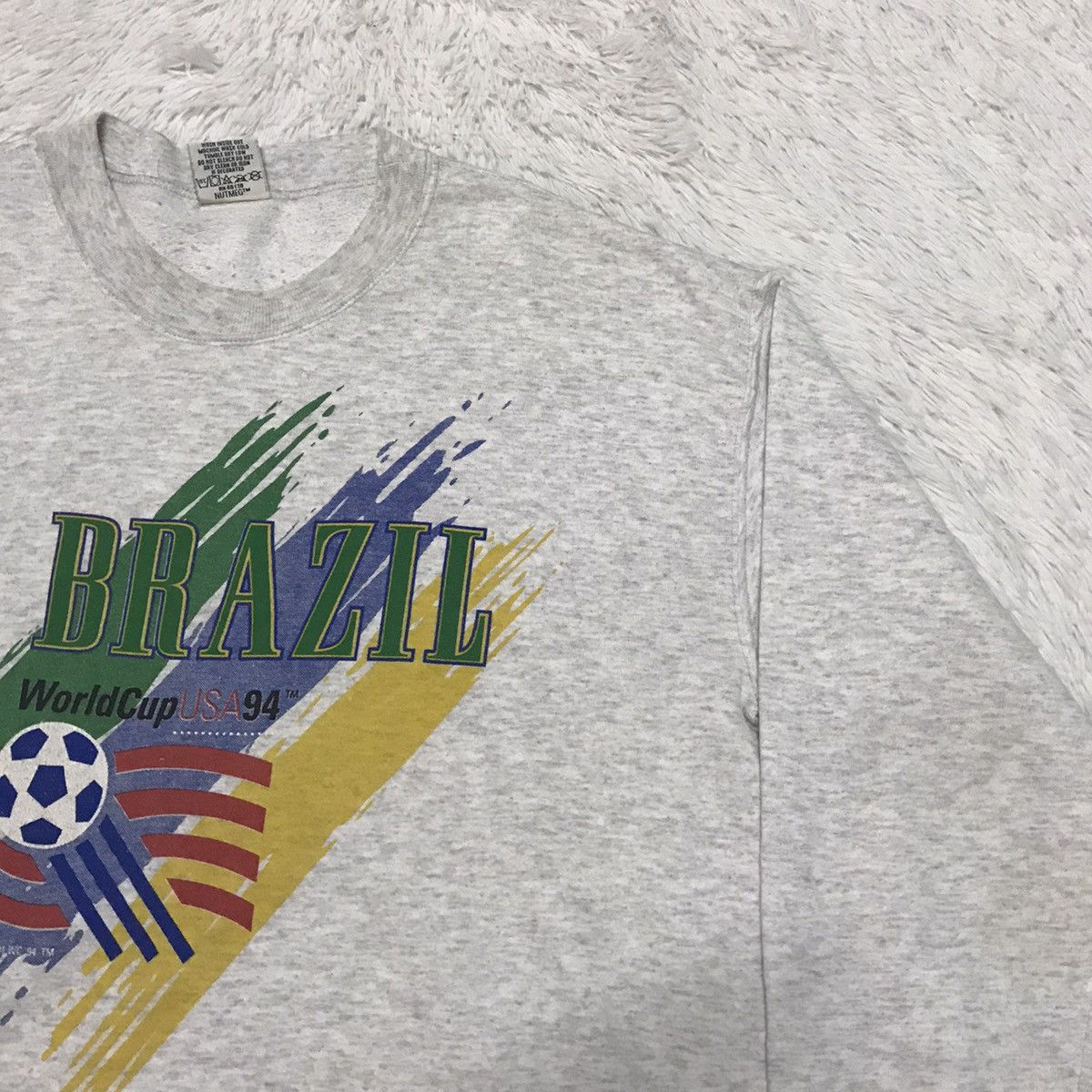 Nutmeg Vintage Brazil World Cup USA 1994 Sweatshirt Size US L / EU 52-54 / 3 - 5 Thumbnail