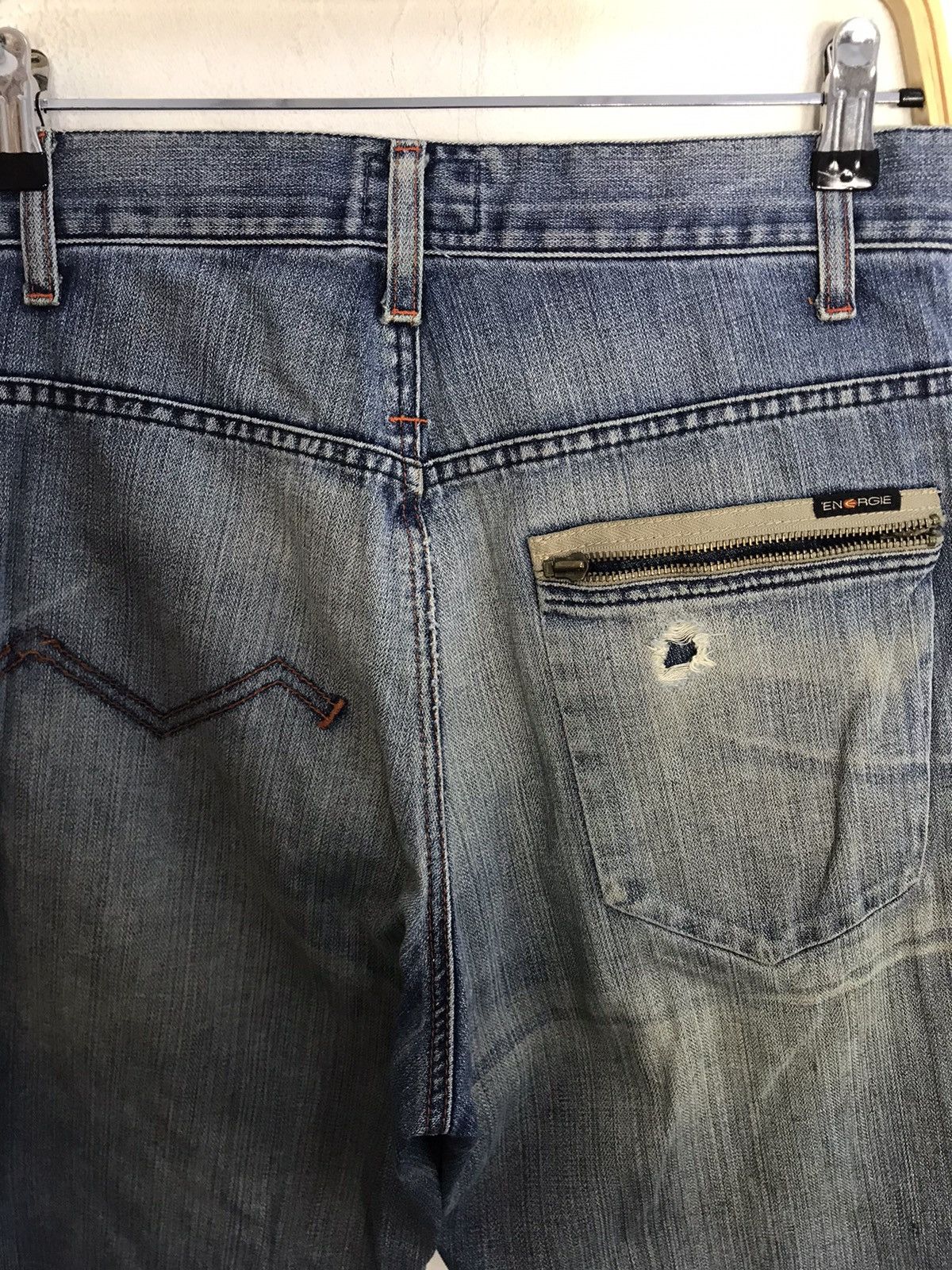 Energie Energie Double Knee Style Distressed Faded Denim Jeans Size US 29 - 4 Thumbnail