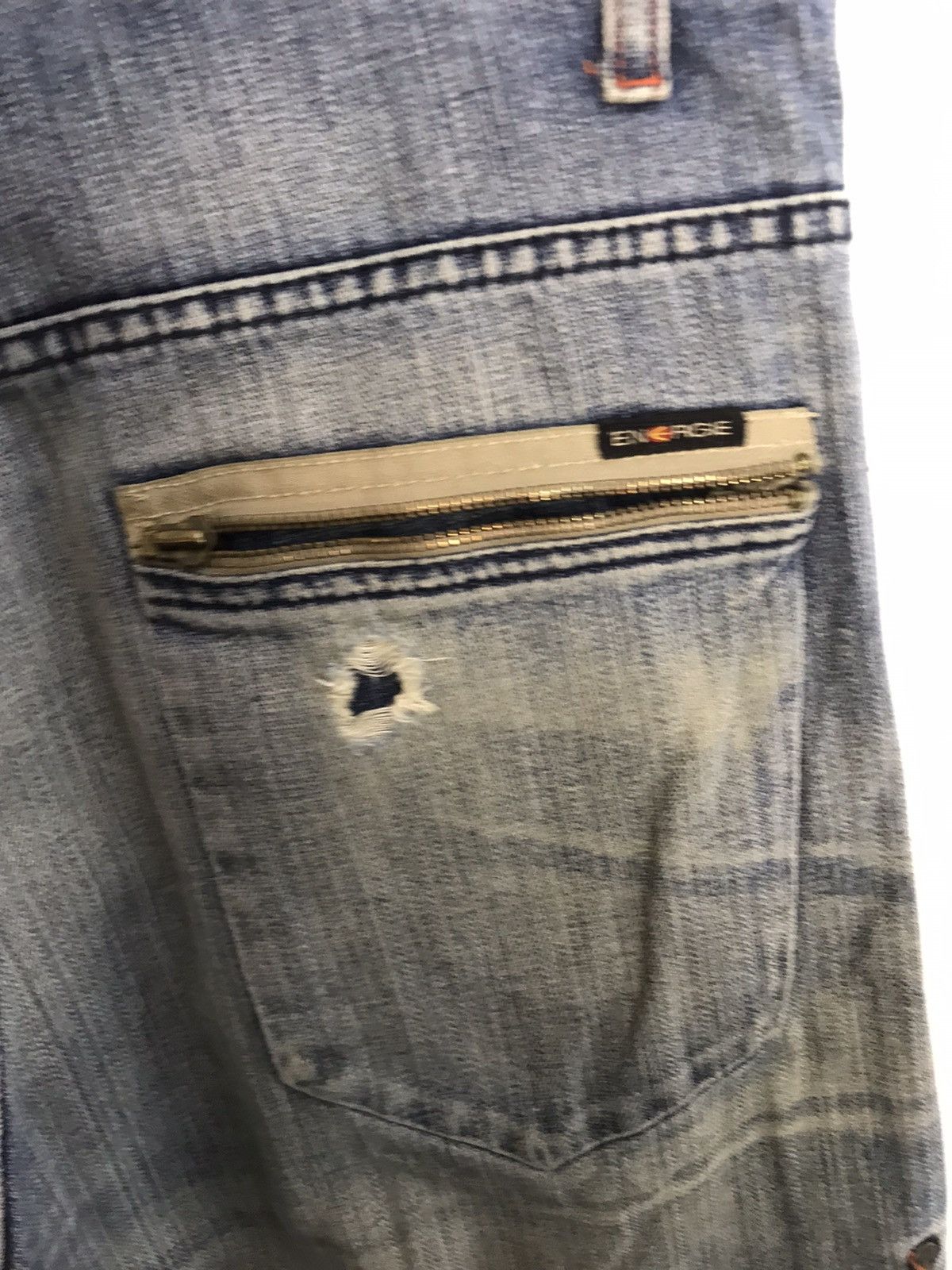 Energie Energie Double Knee Style Distressed Faded Denim Jeans Size US 29 - 5 Thumbnail