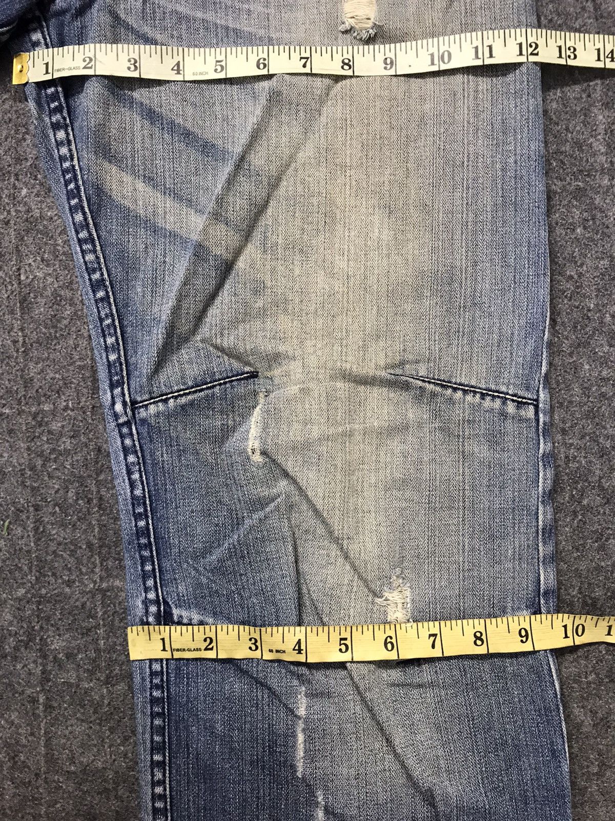Energie Energie Double Knee Style Distressed Faded Denim Jeans Size US 29 - 11 Thumbnail