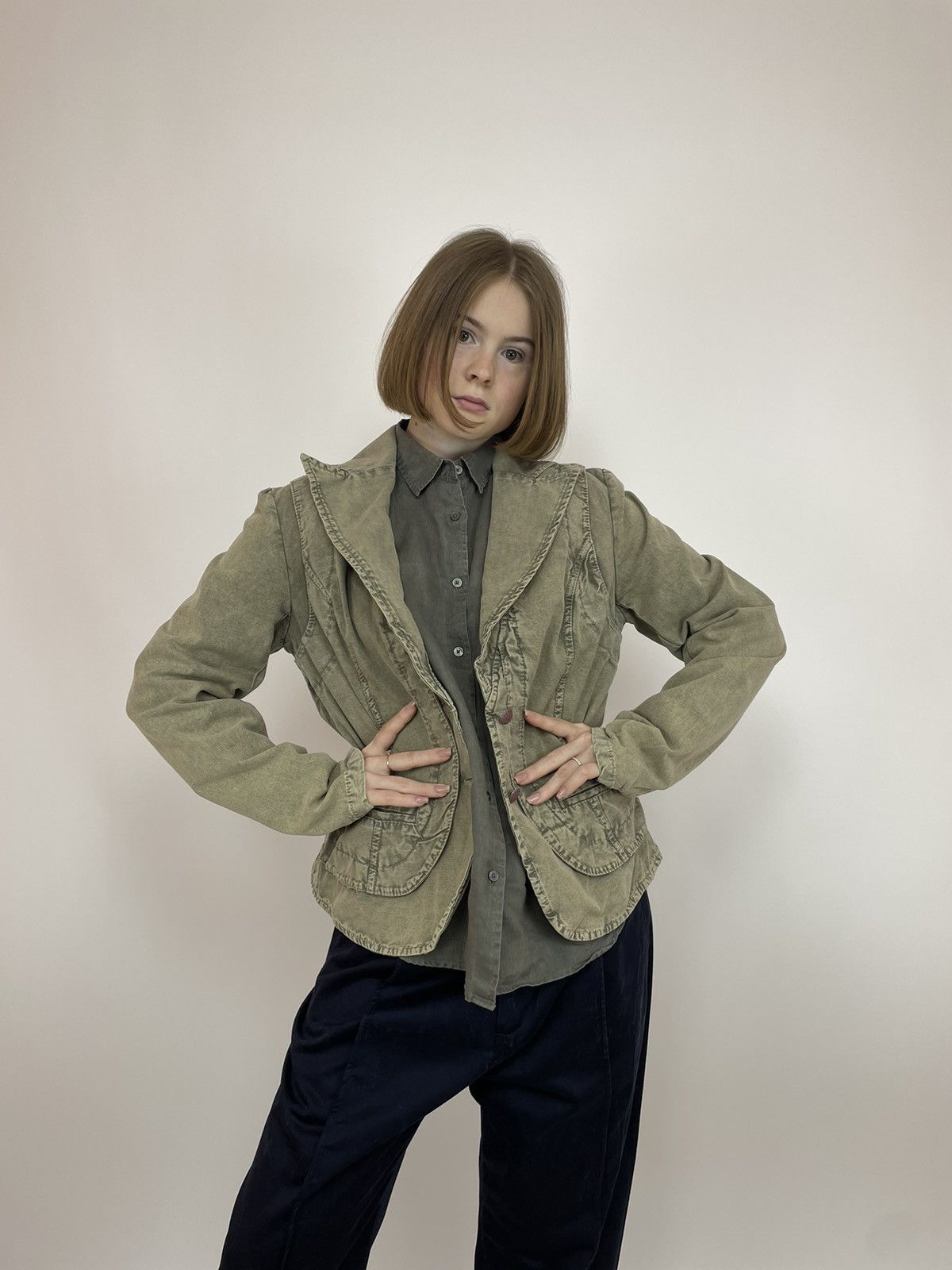 Vintage KOR@KOR Waded Vintage Blazer jacket Womens size 46 Size L / US 10 / IT 46 - 2 Thumbnail