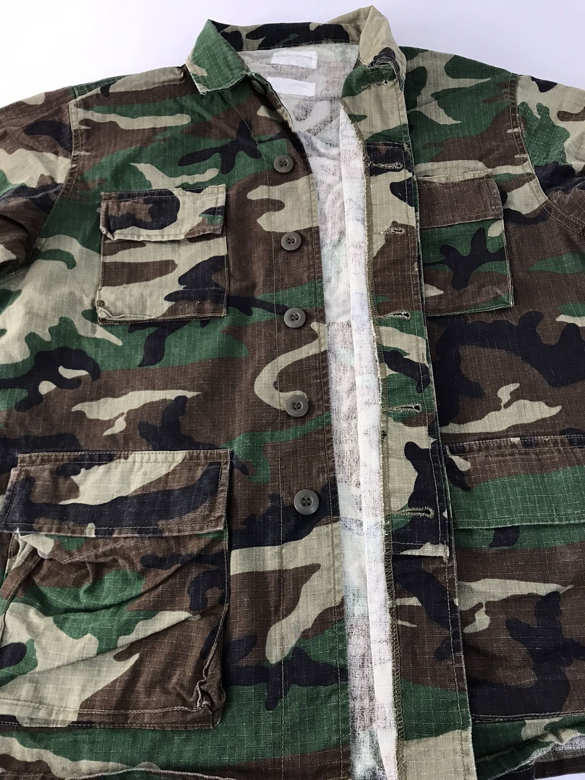Uniform Wares 90s Combat Army Uniform Button Up Shirt Jacket Multi Pockets Size US XL / EU 56 / 4 - 4 Thumbnail