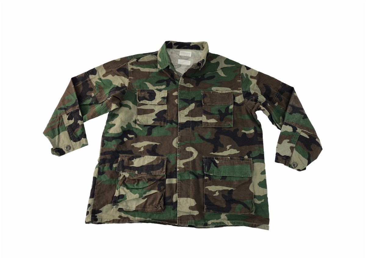 Uniform Wares 90s Combat Army Uniform Button Up Shirt Jacket Multi Pockets Size US XL / EU 56 / 4 - 1 Thumbnail