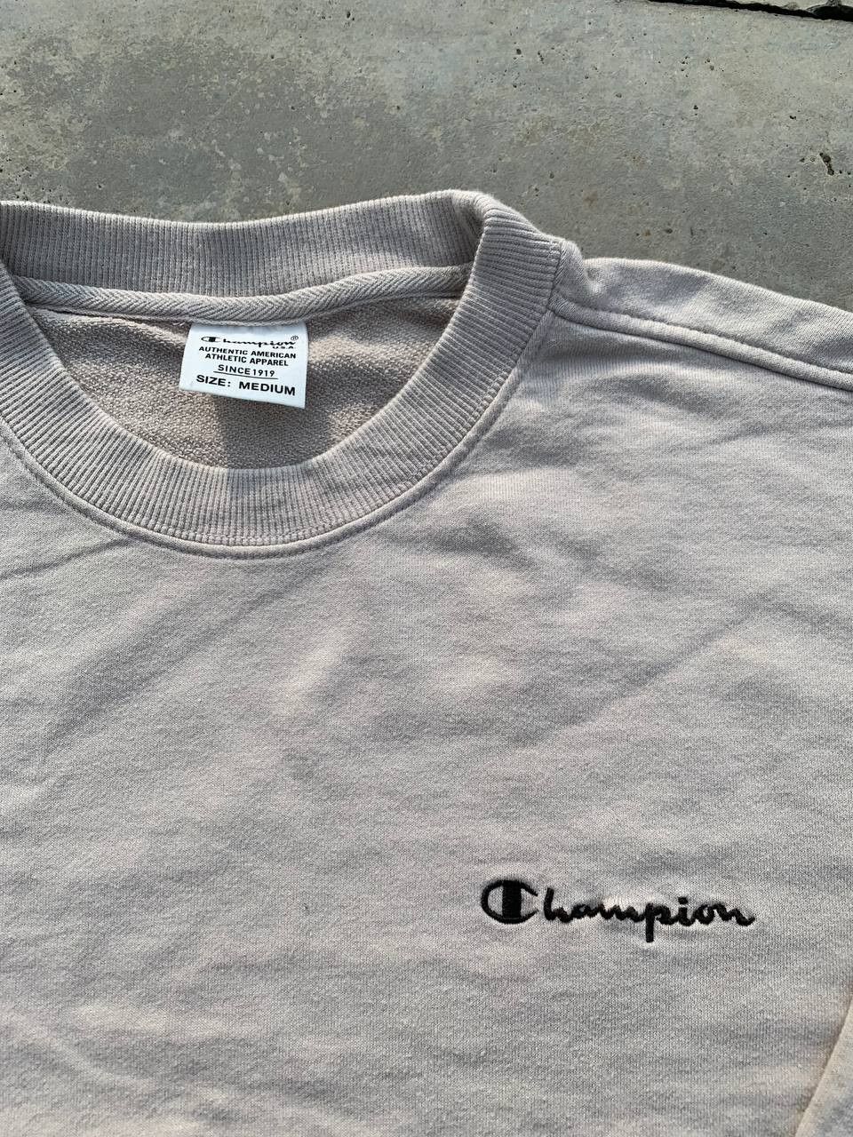 Vintage Champion Script Logo Embroidered Sweatshirt