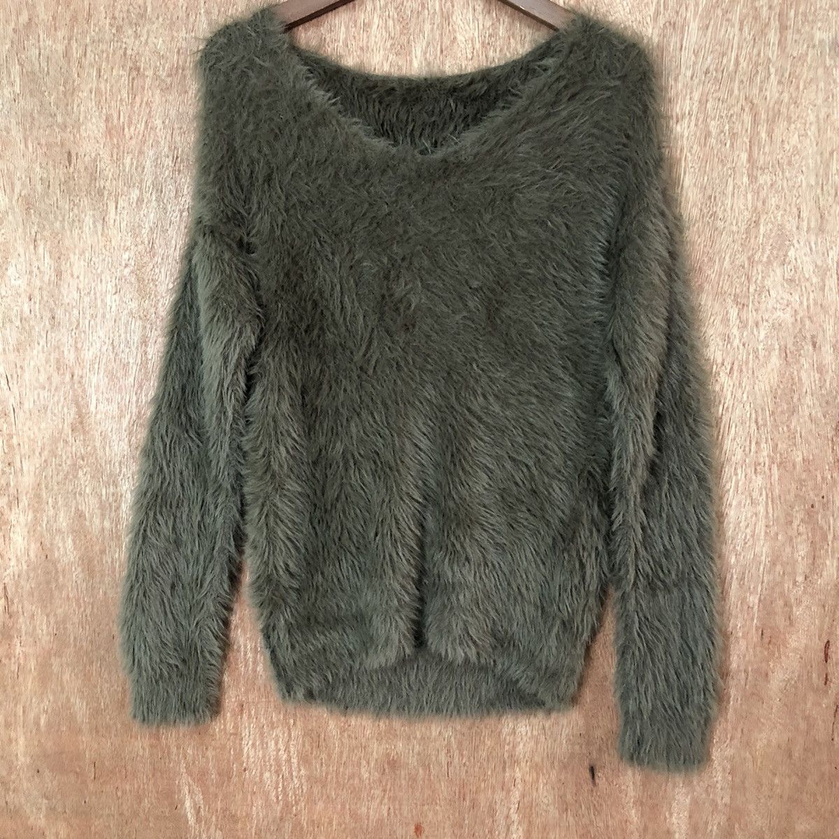Japanese Brand Azul Shag Shaggy soft Fur Mohair Knitwear #6461 Size S / US 4 / IT 40 - 3 Thumbnail