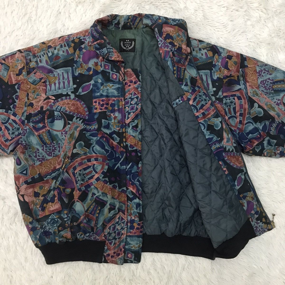 Japanese Brand Crazy Doll Full Printed Cozy Art Jacket Size US M / EU 48-50 / 2 - 13 Thumbnail