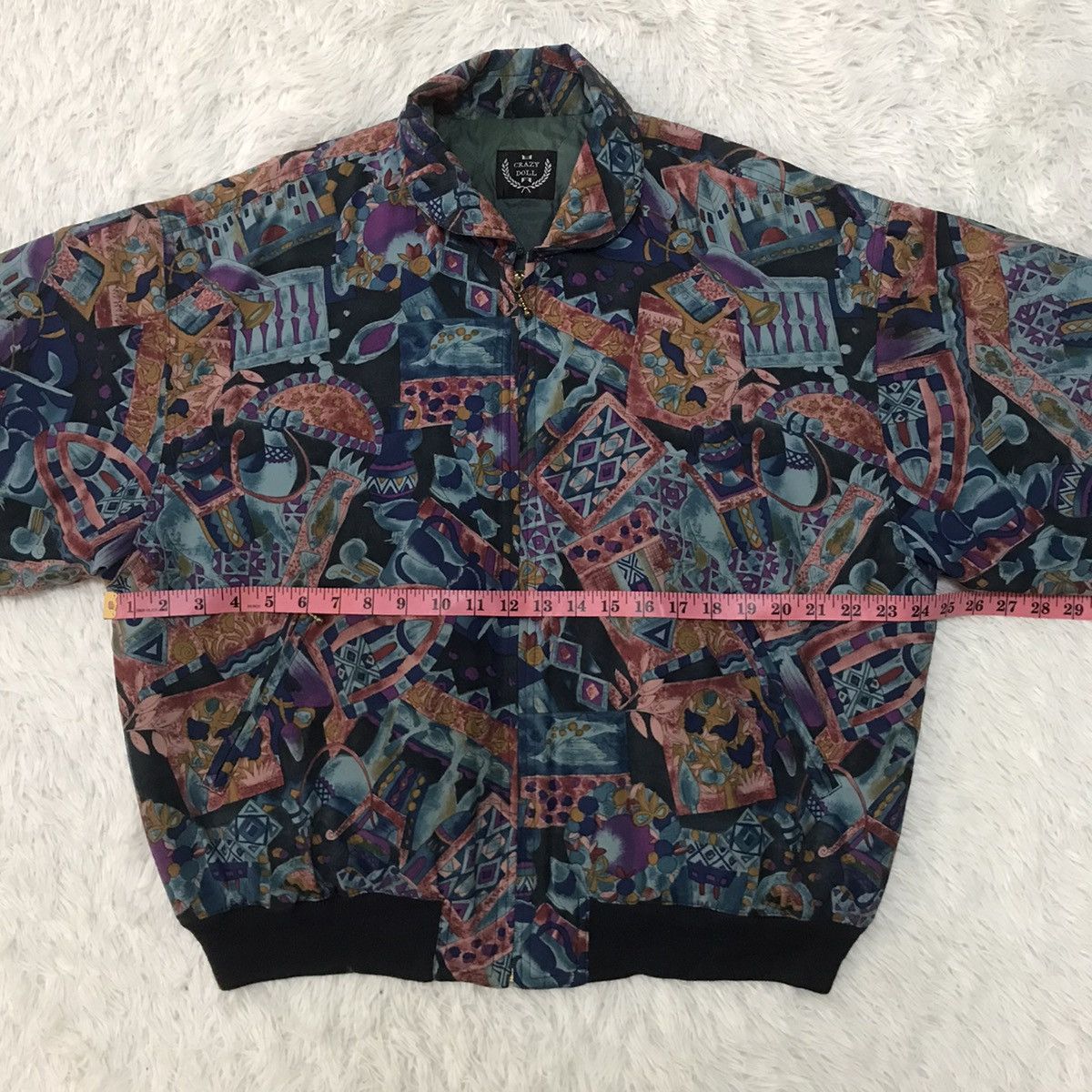 Japanese Brand Crazy Doll Full Printed Cozy Art Jacket Size US M / EU 48-50 / 2 - 19 Thumbnail