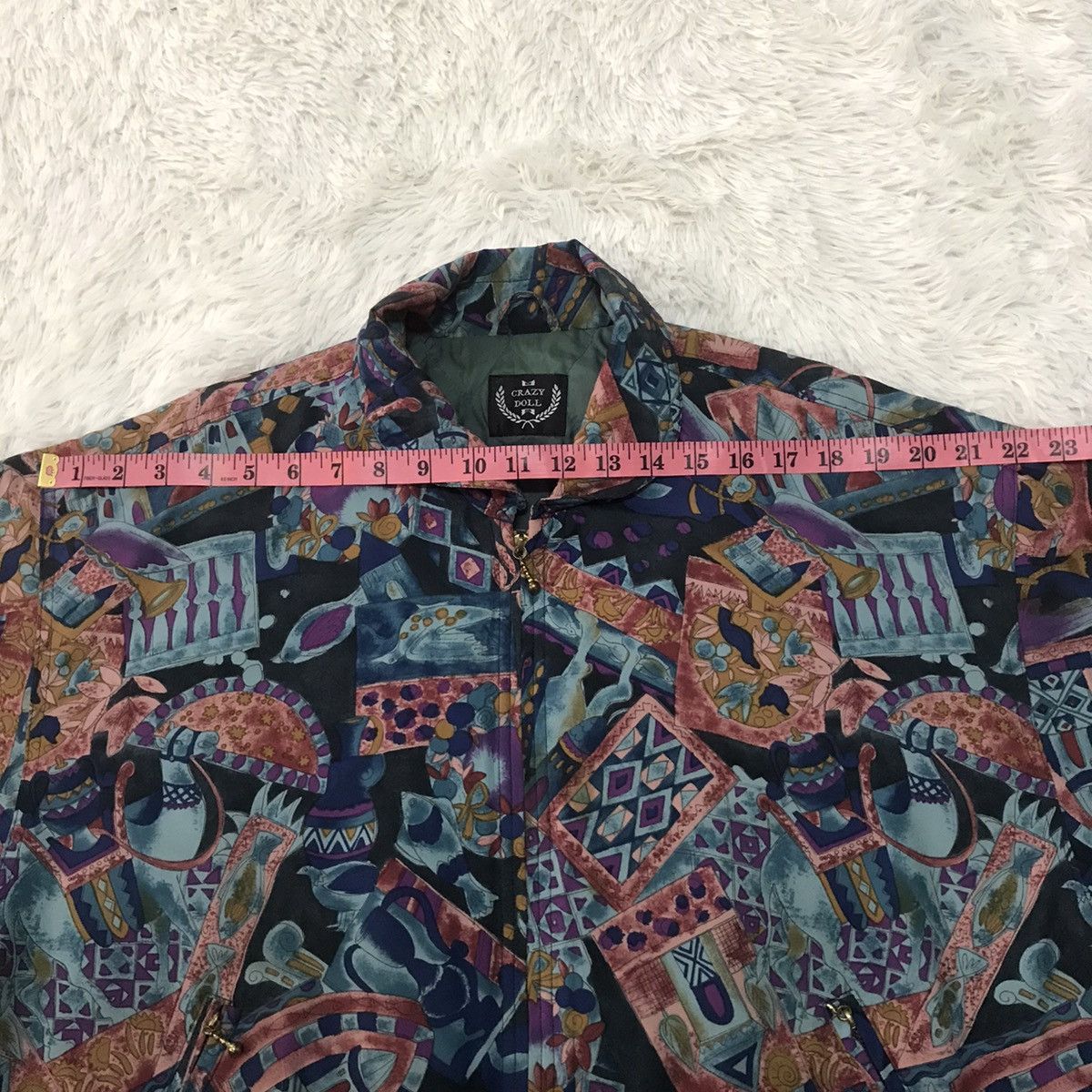 Japanese Brand Crazy Doll Full Printed Cozy Art Jacket Size US M / EU 48-50 / 2 - 21 Thumbnail