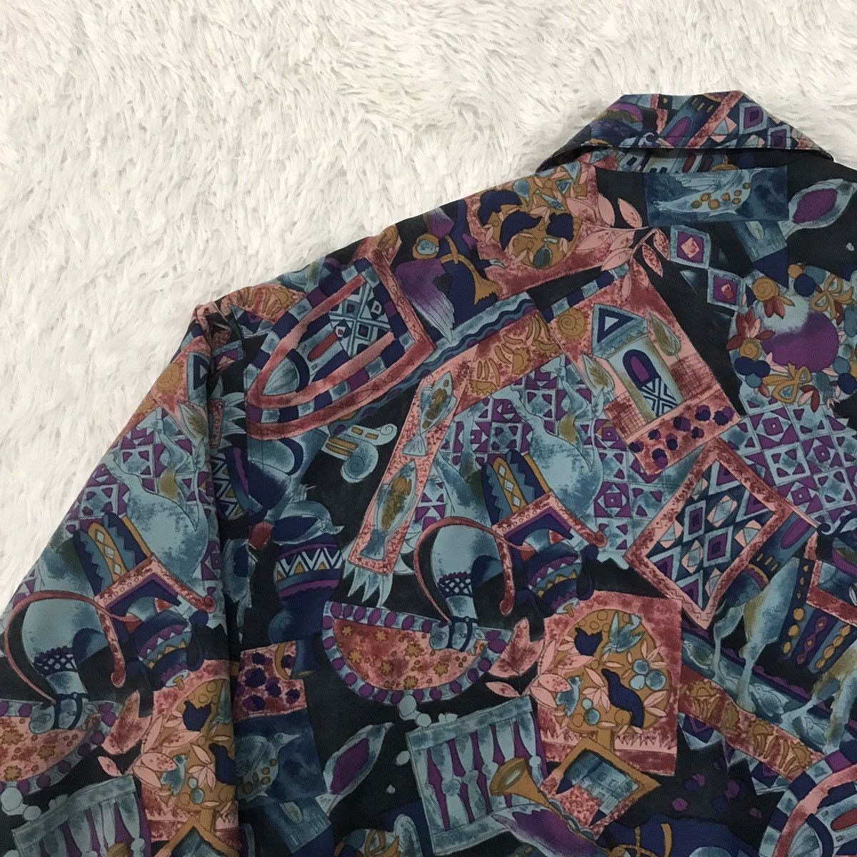 Japanese Brand Crazy Doll Full Printed Cozy Art Jacket Size US M / EU 48-50 / 2 - 11 Thumbnail