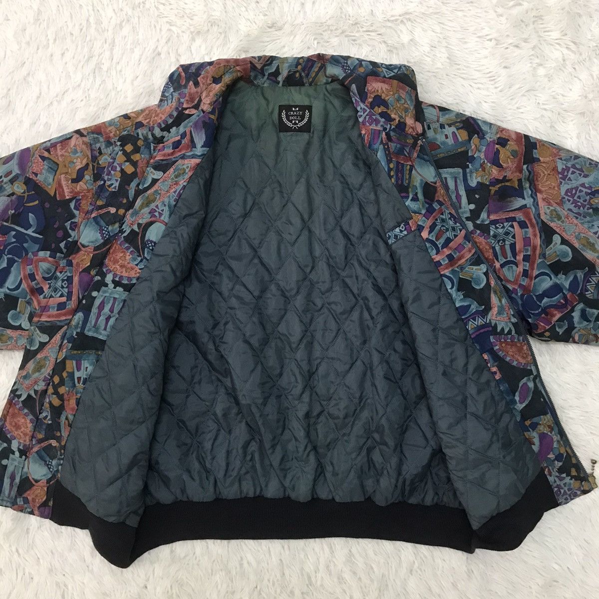 Japanese Brand Crazy Doll Full Printed Cozy Art Jacket Size US M / EU 48-50 / 2 - 14 Thumbnail