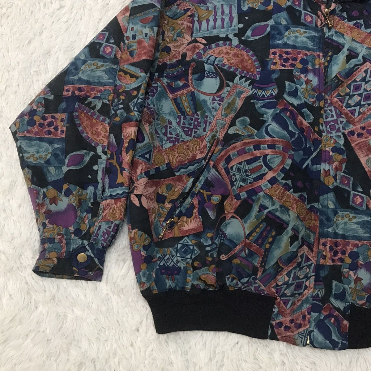 Japanese Brand Crazy Doll Full Printed Cozy Art Jacket Size US M / EU 48-50 / 2 - 3 Thumbnail