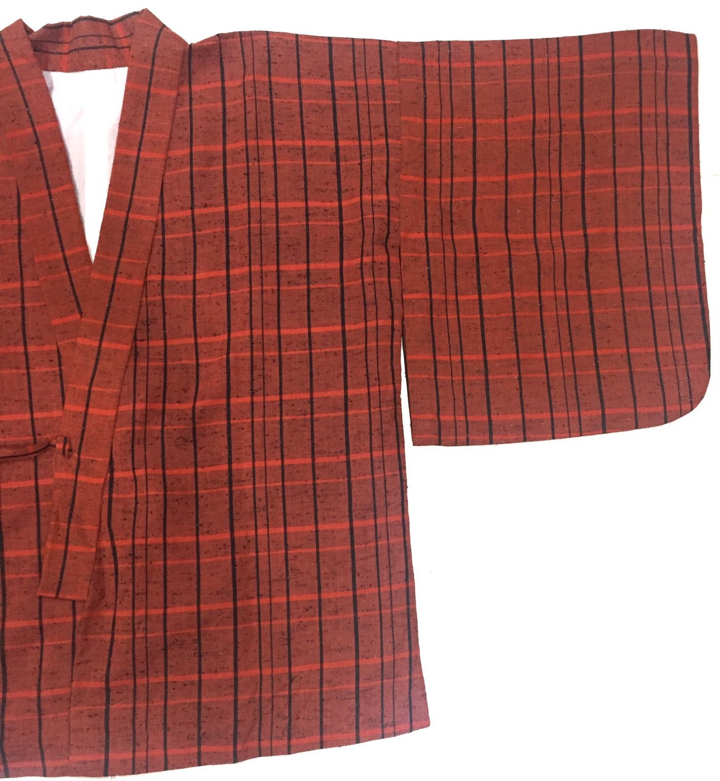 Japanese Brand Japanese Traditional Hanten Plaid Tartan Kimono Japan Style Size US XL / EU 56 / 4 - 5 Thumbnail