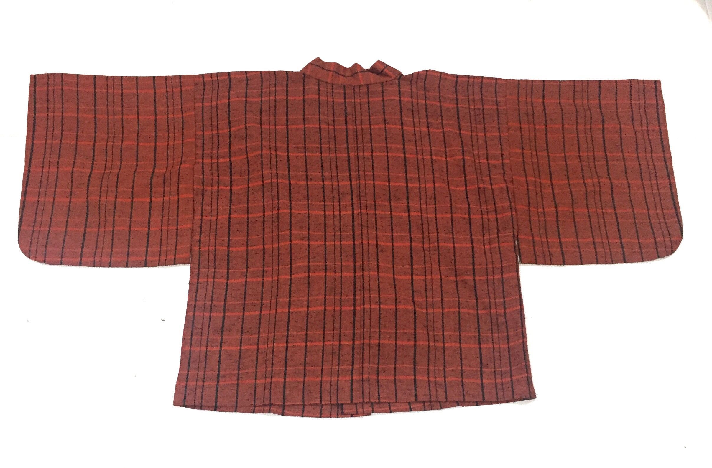 Japanese Brand Japanese Traditional Hanten Plaid Tartan Kimono Japan Style Size US XL / EU 56 / 4 - 7 Thumbnail