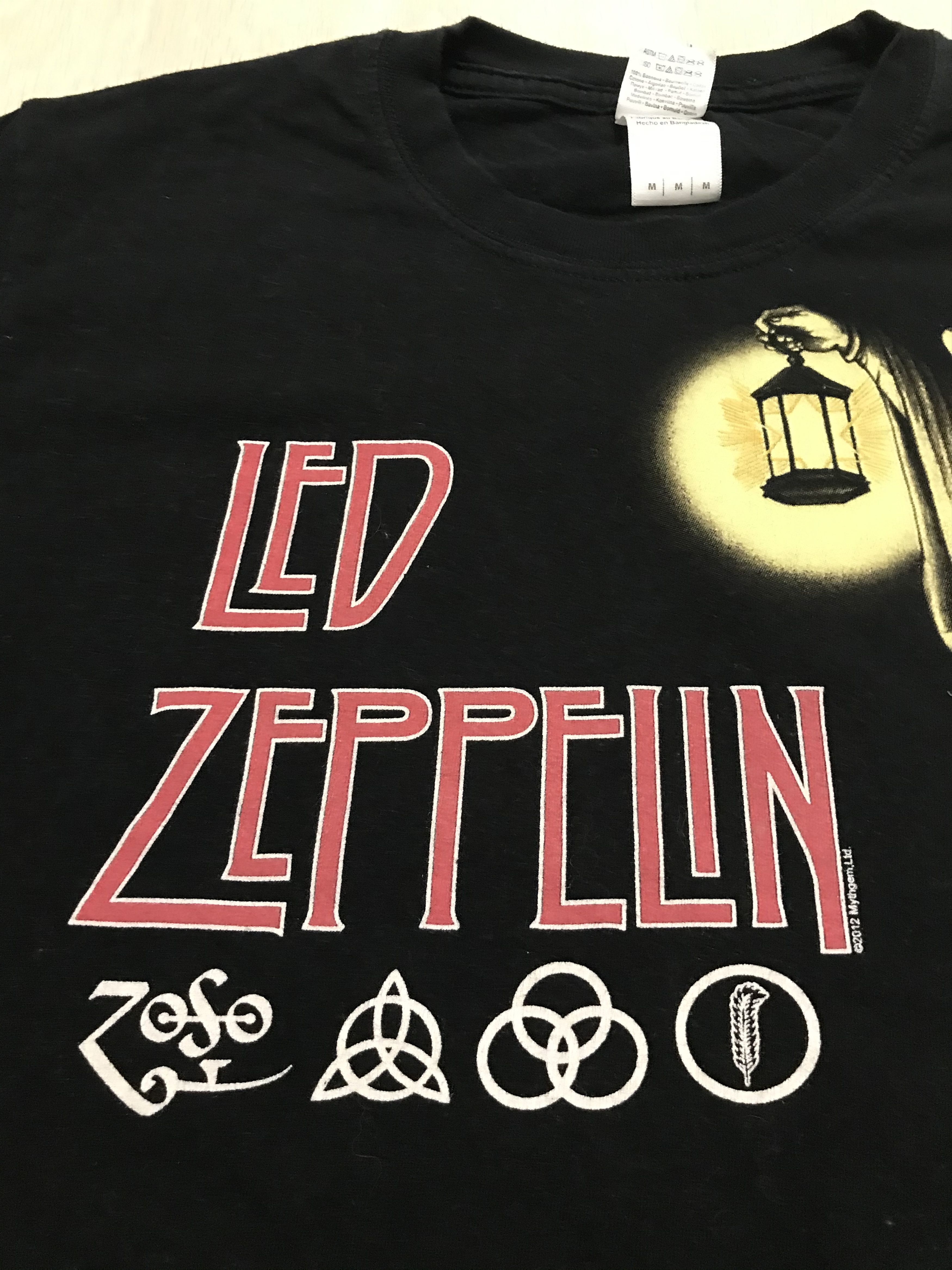 Band Tees Led zeppelin Copyright Mythgem 2012 tee Size US M / EU 48-50 / 2 - 2 Thumbnail