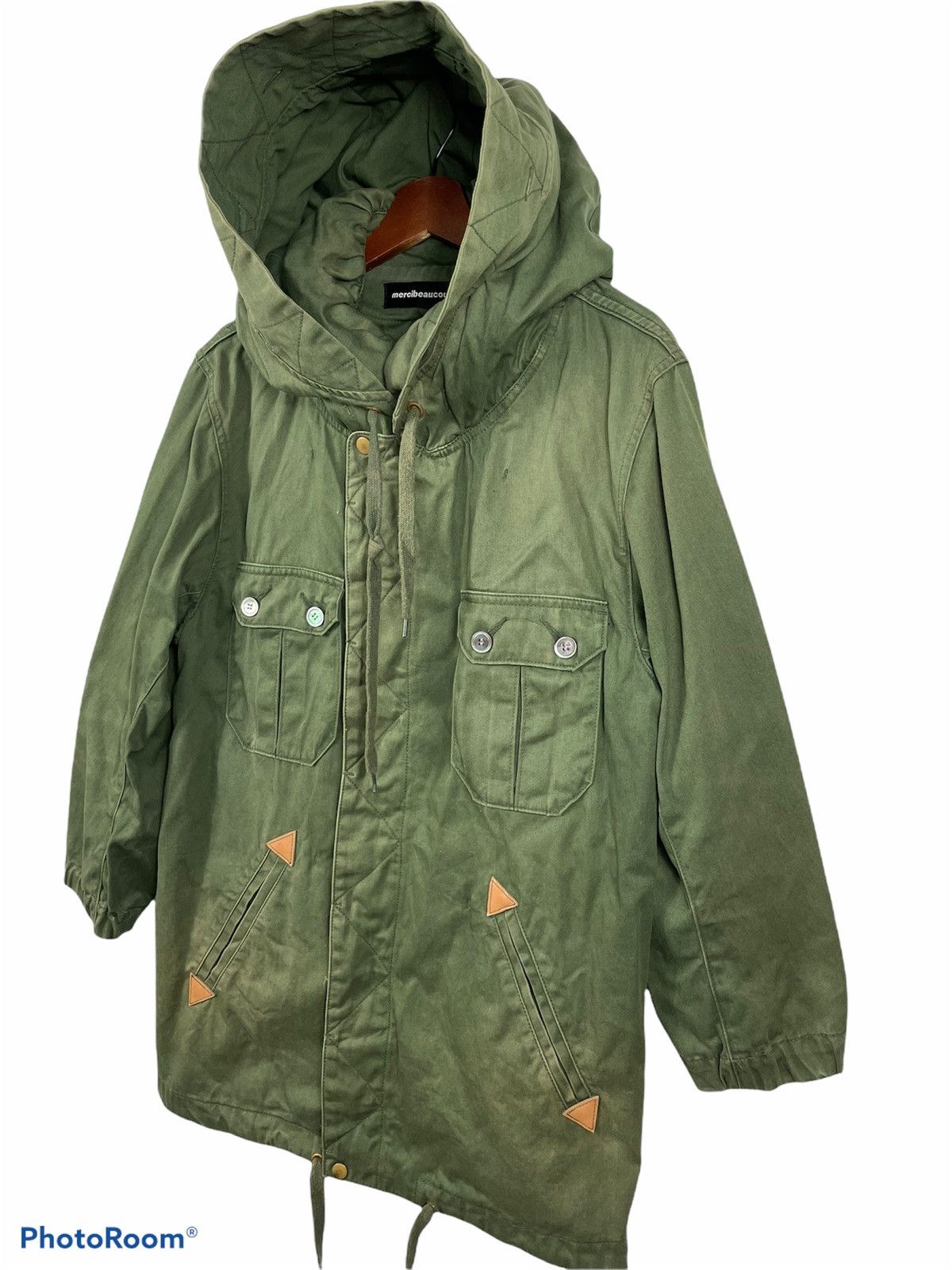 Issey Miyake 🔥Issey Miyake Military Hooded Parka Jacket🔥 Size US L / EU 52-54 / 3 - 9 Thumbnail