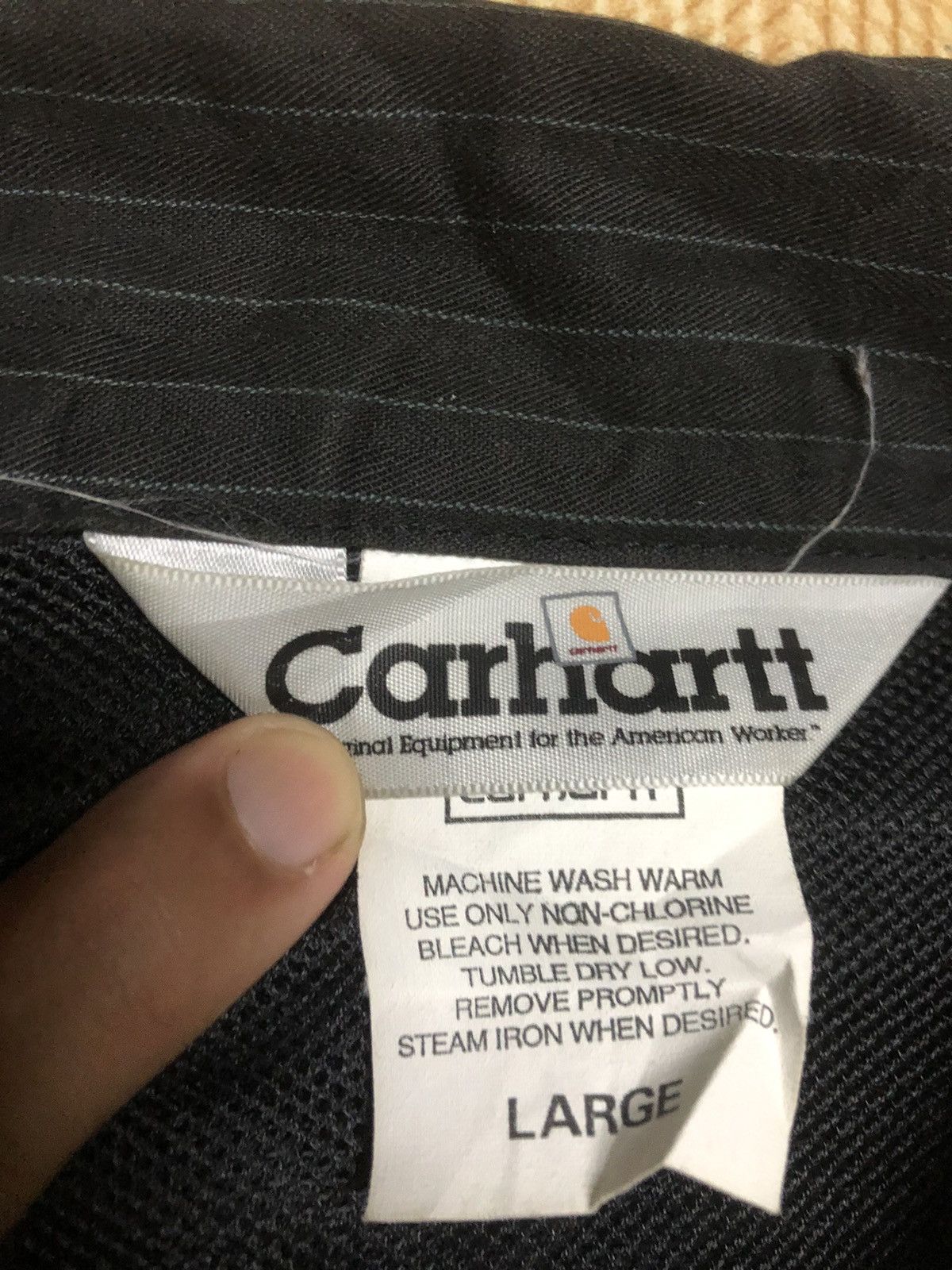 Carhartt × Carhartt Wip Streetwear Black Striped Cotton Carhartt Wip Size US L / EU 52-54 / 3 - 6 Thumbnail