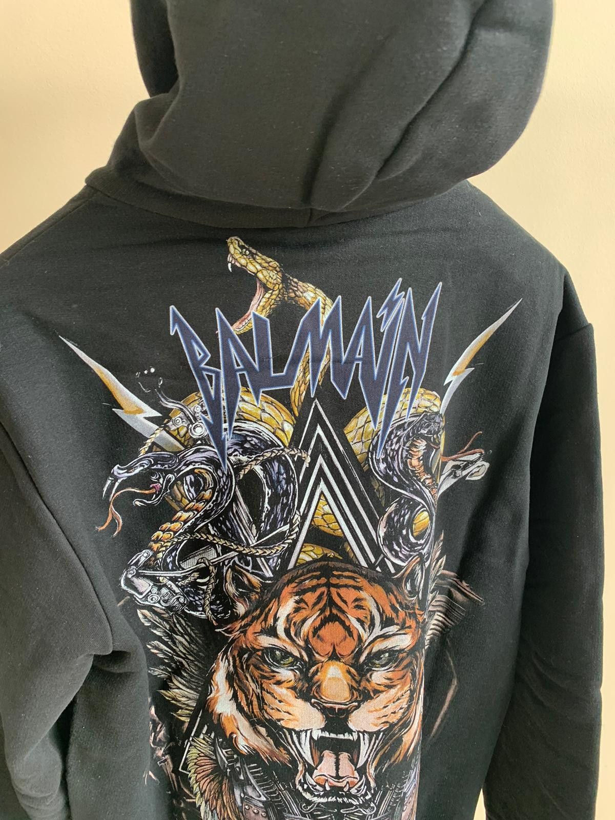 Balmain Lion & Serpent Multi Zip Hoodie in Black Size US S / EU 44-46 / 1 - 8 Thumbnail