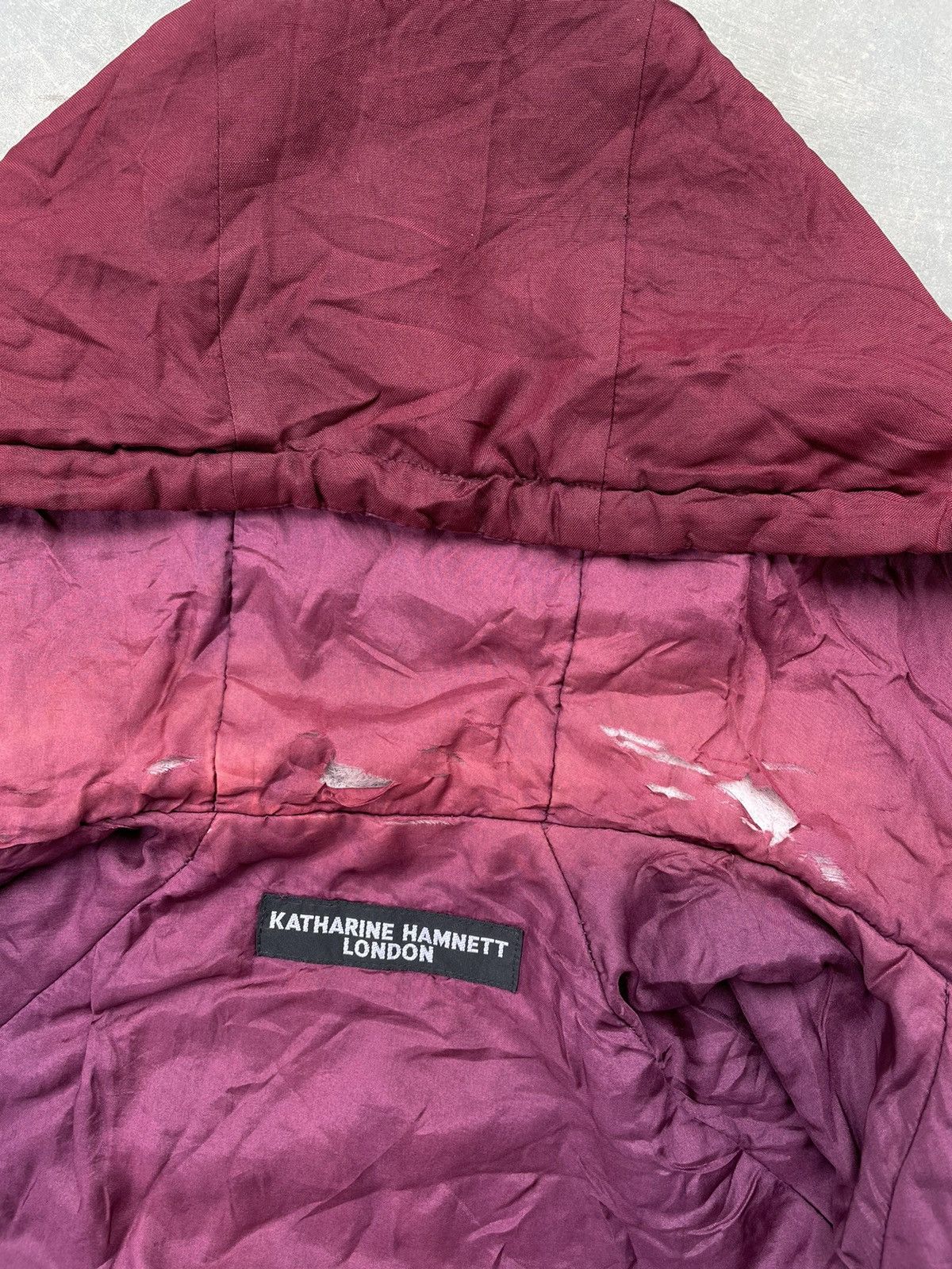 Katharine Hamnett London 🔥90’s Katharine Hamnett London Silk Hoodie Parka🔥 Size M / US 6-8 / IT 42-44 - 20 Thumbnail