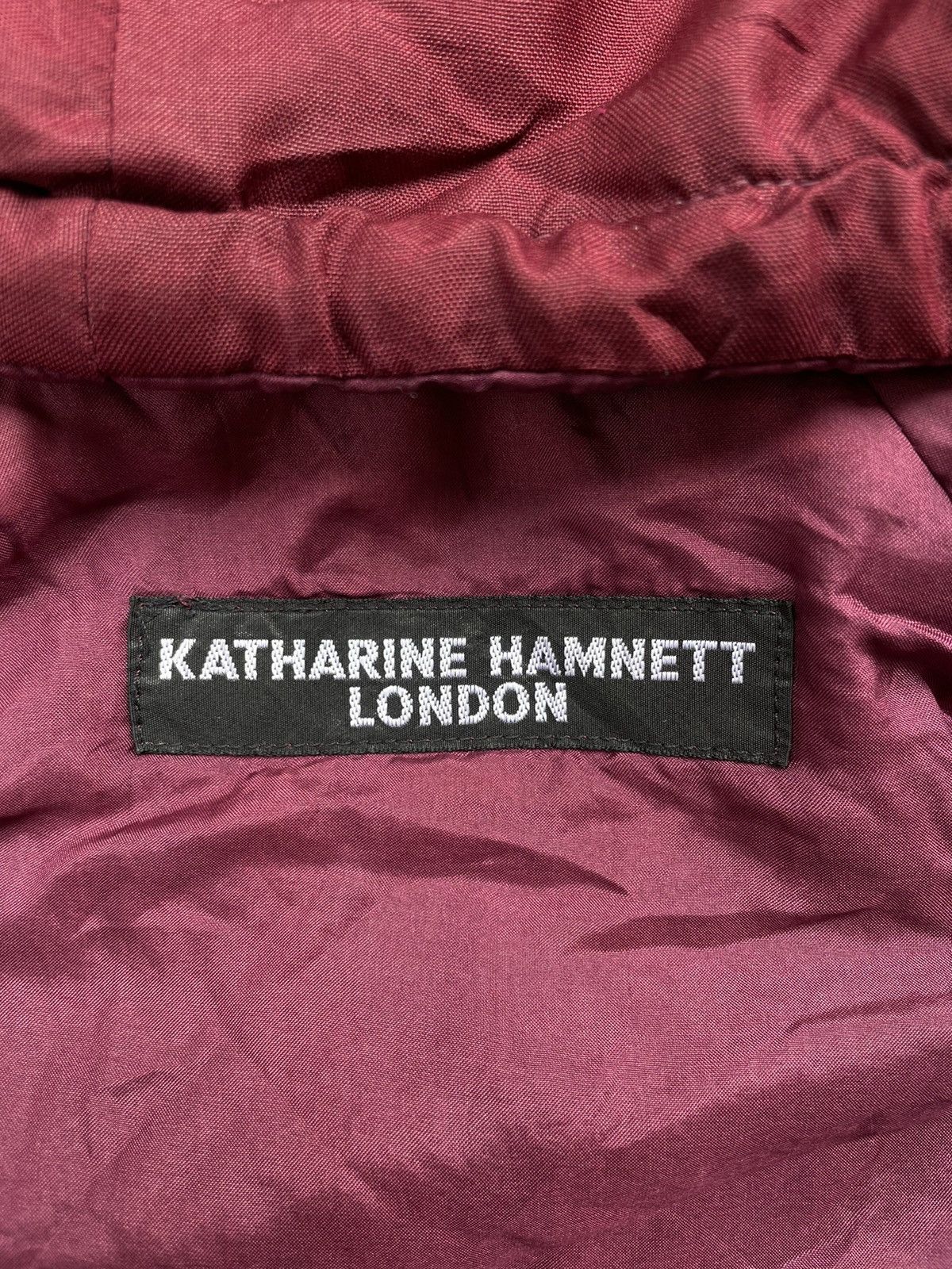 Katharine Hamnett London 🔥90’s Katharine Hamnett London Silk Hoodie Parka🔥 Size M / US 6-8 / IT 42-44 - 15 Thumbnail