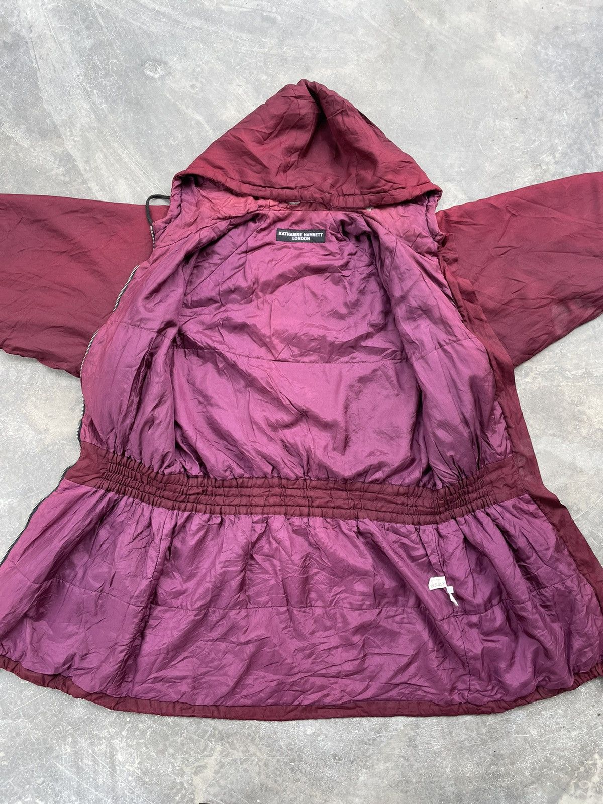 Katharine Hamnett London 🔥90’s Katharine Hamnett London Silk Hoodie Parka🔥 Size M / US 6-8 / IT 42-44 - 14 Thumbnail