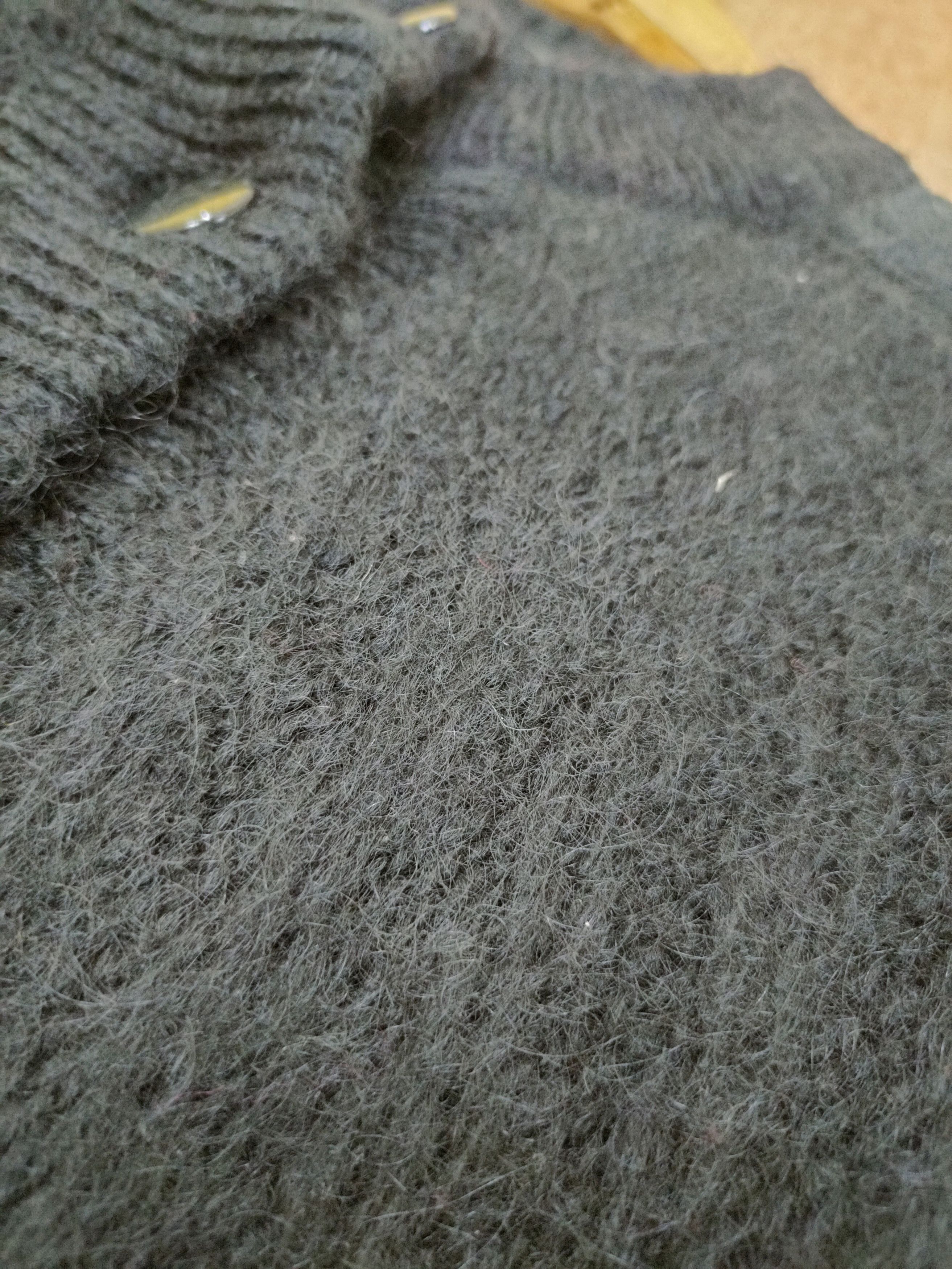 Grailed Palls Pyra cardigan black shag shaggy mohair japan #46-675 Size XL / US 12-14 / IT 48-50 - 4 Thumbnail