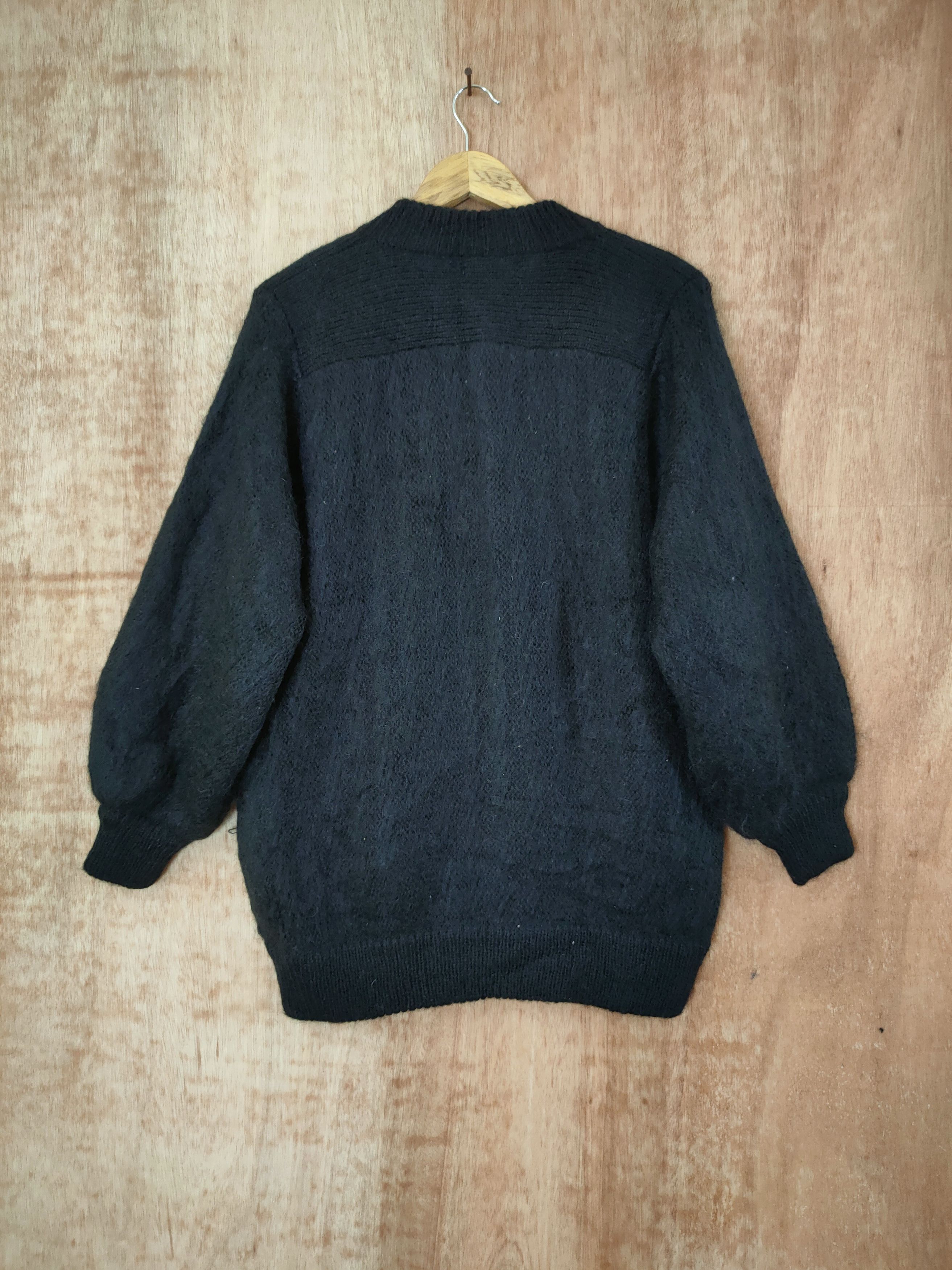 Grailed Palls Pyra cardigan black shag shaggy mohair japan #46-675 Size XL / US 12-14 / IT 48-50 - 8 Thumbnail