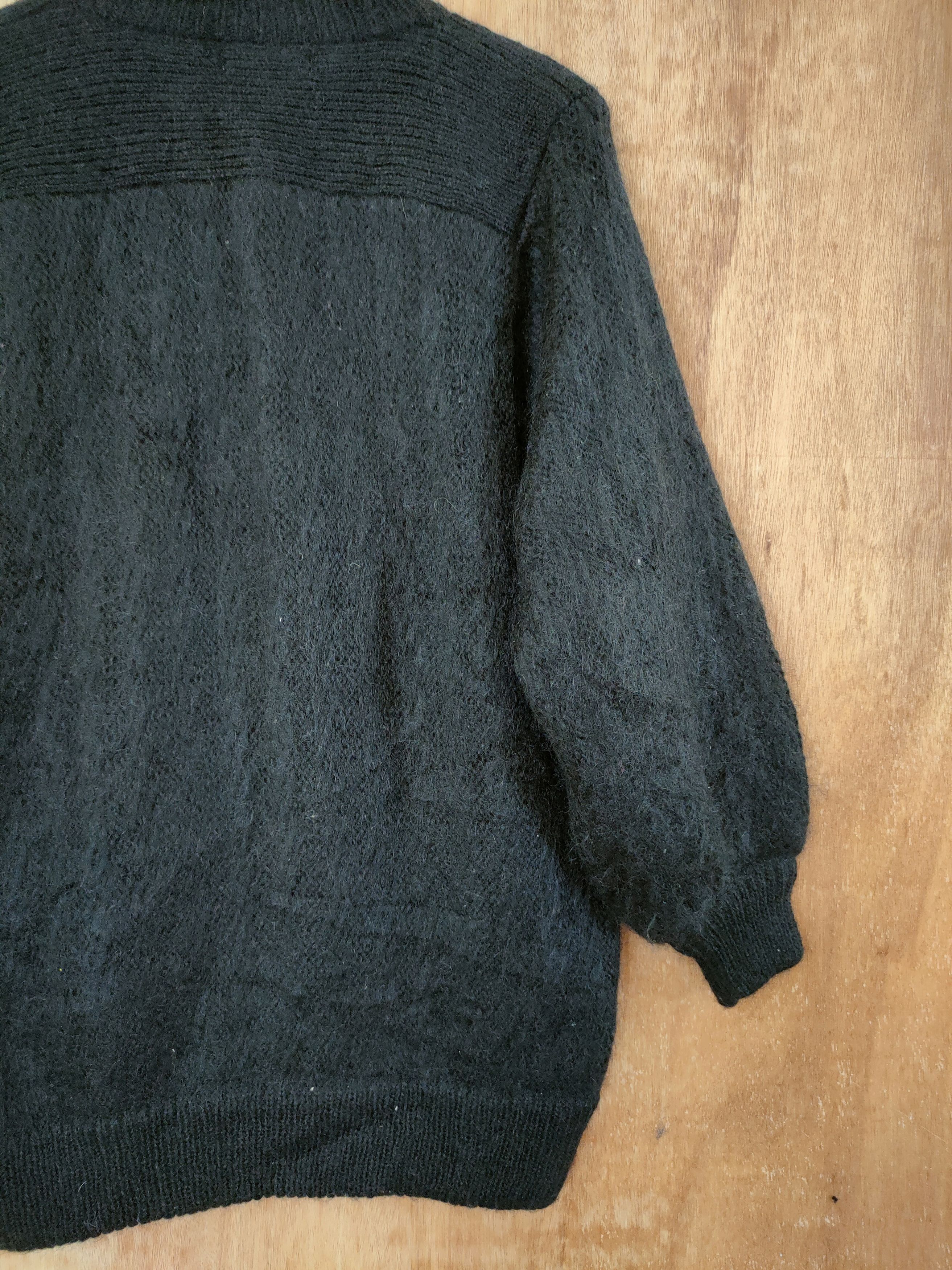 Grailed Palls Pyra cardigan black shag shaggy mohair japan #46-675 Size XL / US 12-14 / IT 48-50 - 10 Thumbnail