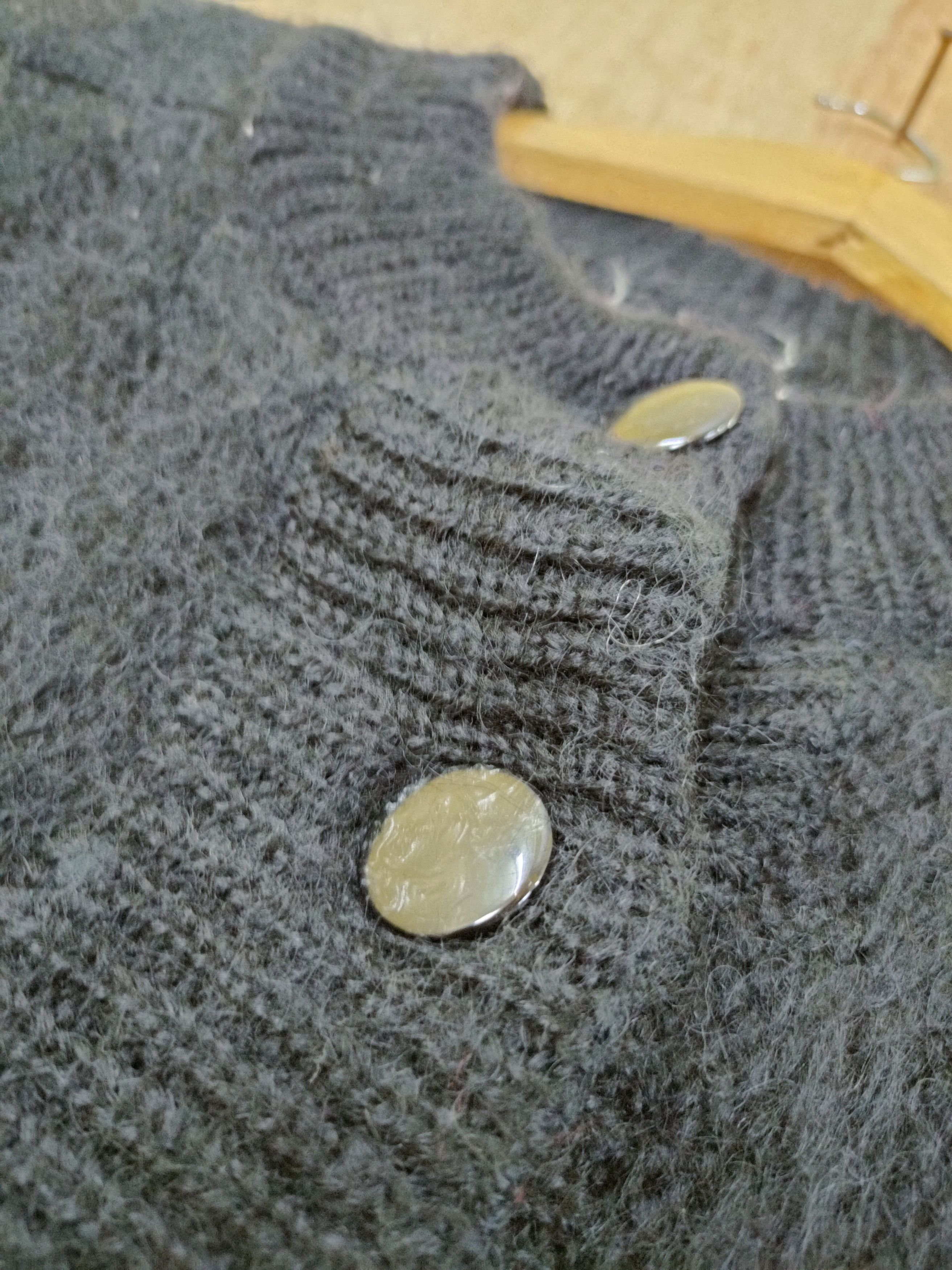 Grailed Palls Pyra cardigan black shag shaggy mohair japan #46-675 Size XL / US 12-14 / IT 48-50 - 5 Thumbnail