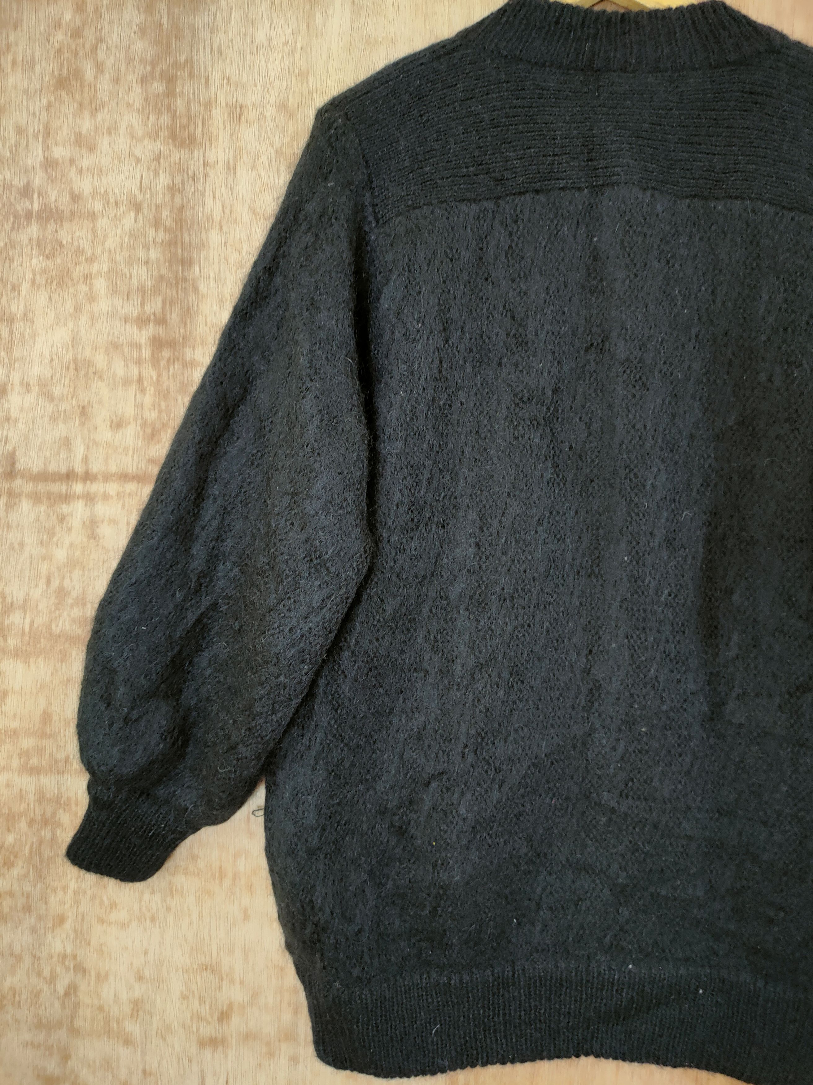 Grailed Palls Pyra cardigan black shag shaggy mohair japan #46-675 Size XL / US 12-14 / IT 48-50 - 9 Thumbnail