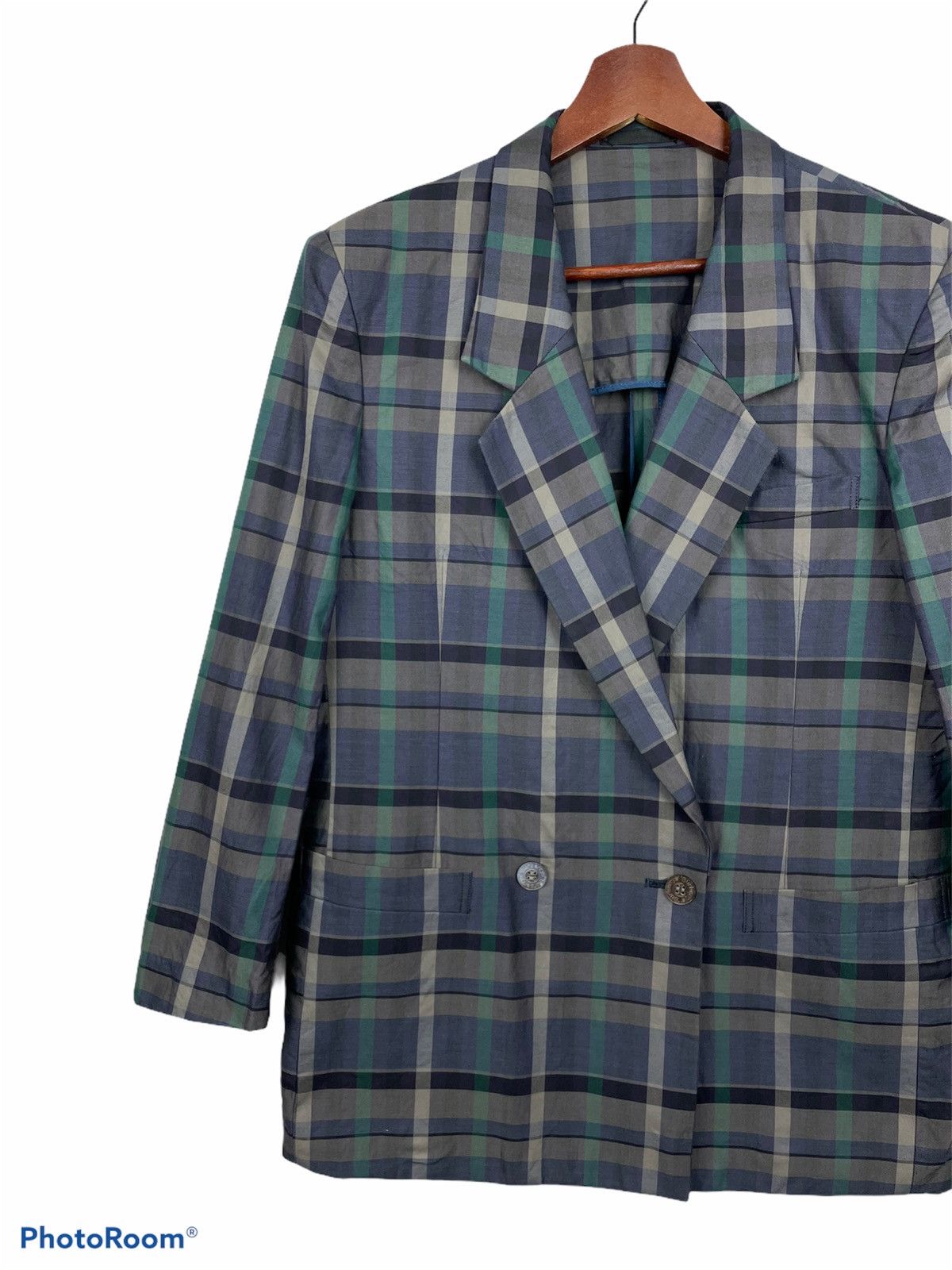Burberry 💥Burberrys Plaid Tartan Blazer Jacket💥 Size US M / EU 48-50 / 2 - 5 Thumbnail