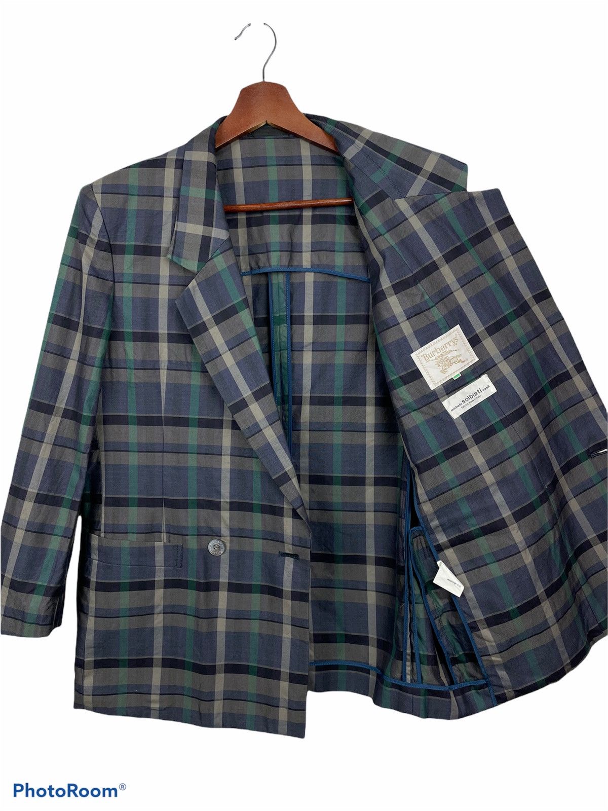 Burberry 💥Burberrys Plaid Tartan Blazer Jacket💥 Size US M / EU 48-50 / 2 - 1 Thumbnail