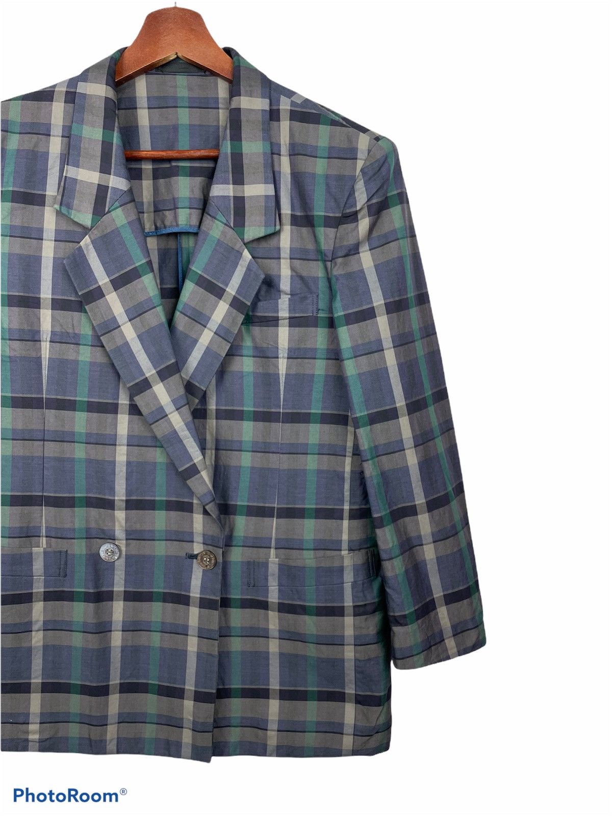 Burberry 💥Burberrys Plaid Tartan Blazer Jacket💥 Size US M / EU 48-50 / 2 - 4 Thumbnail