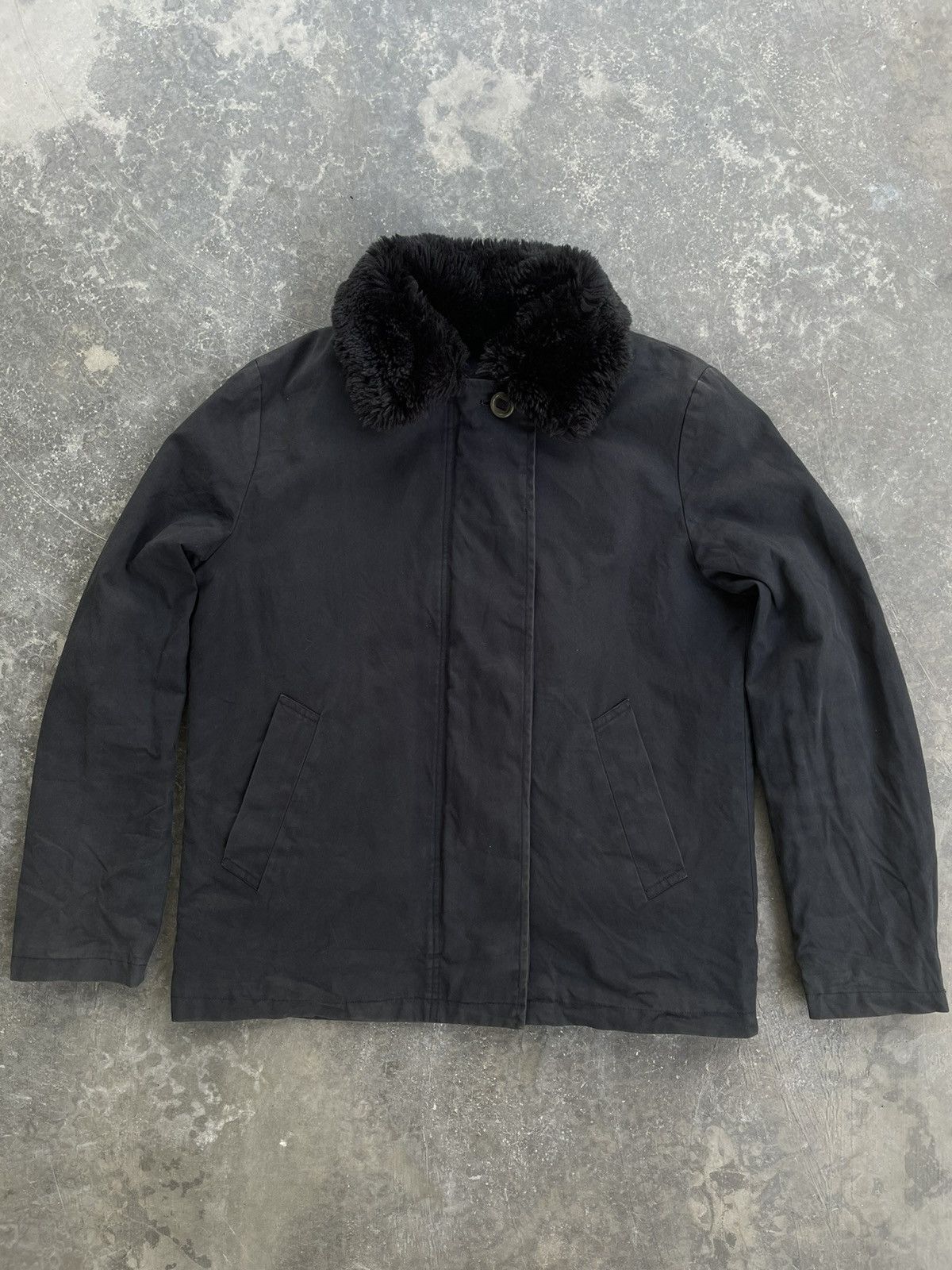 ジャケット・アウター MARGARET HOWELL 17AW Moleskin Coat-Blk/M Margaret Howell 3 Button Heavy Moleskin Jacket - Black