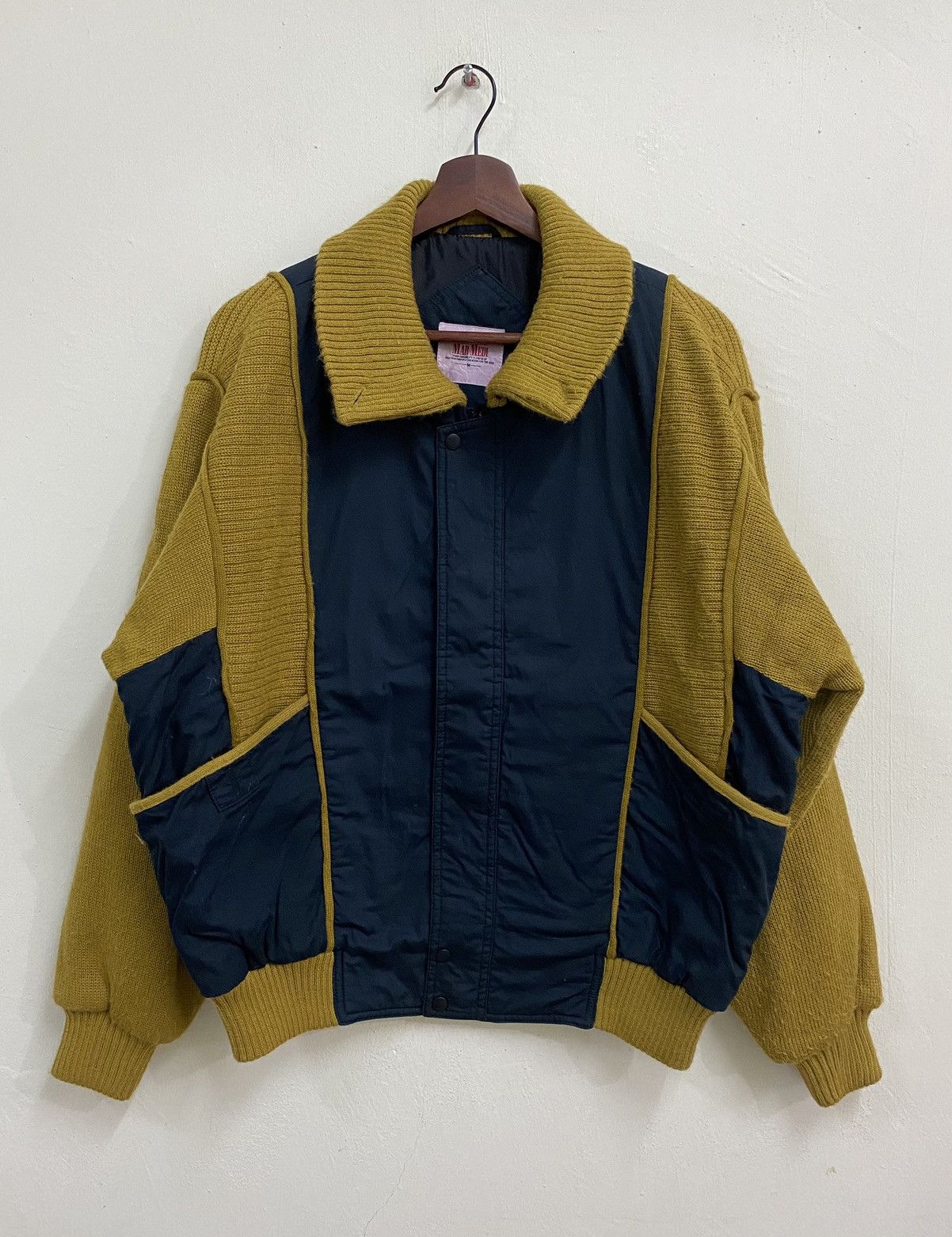 image of Vintage Mar Medi Knit Bomber Jacket, Men's (Size Medium)