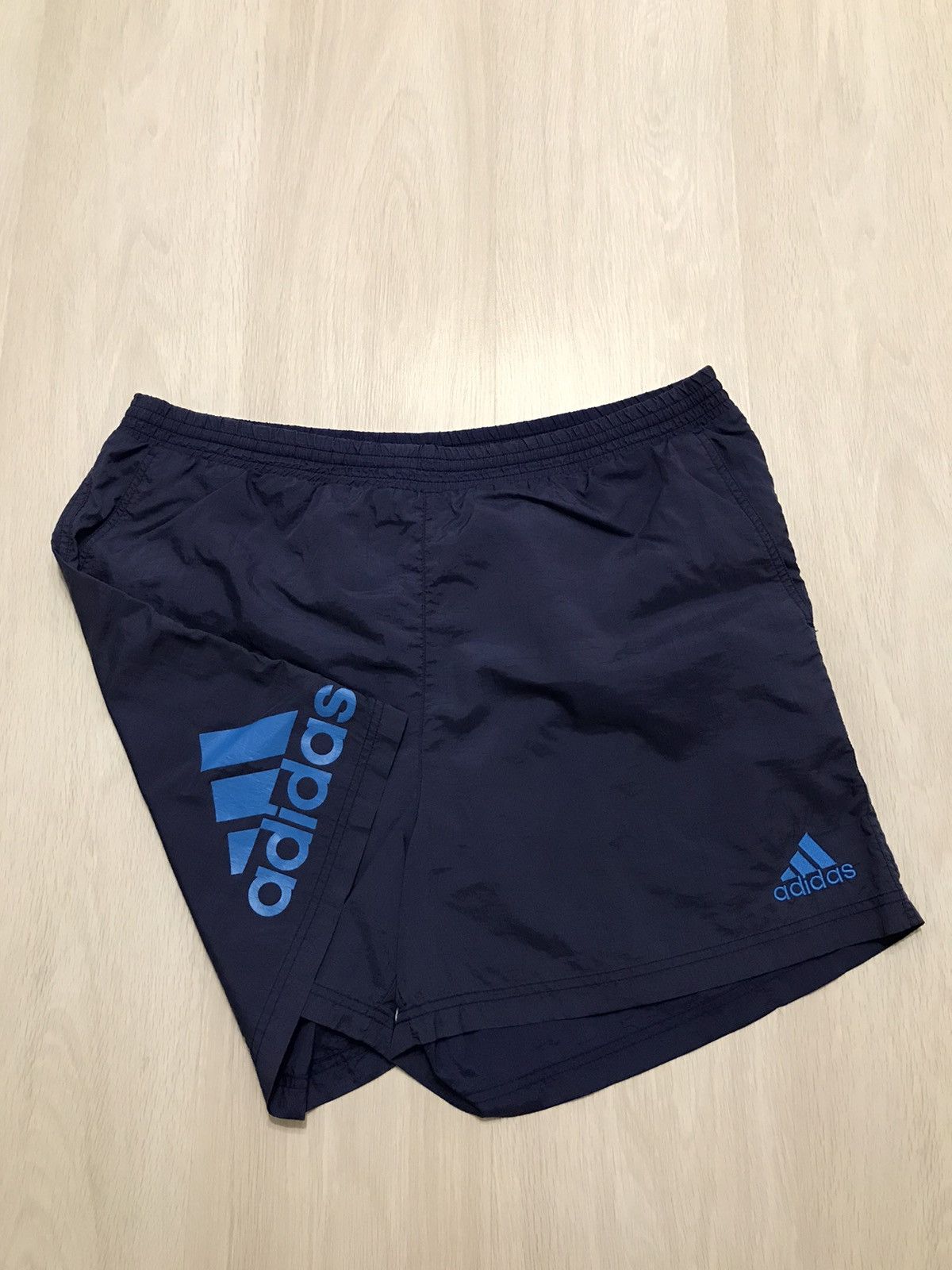 Adidas Vintage Nylon Adidas Shorts 2 big logo size 34” Size US 34 / EU 50 - 1 Thumbnail