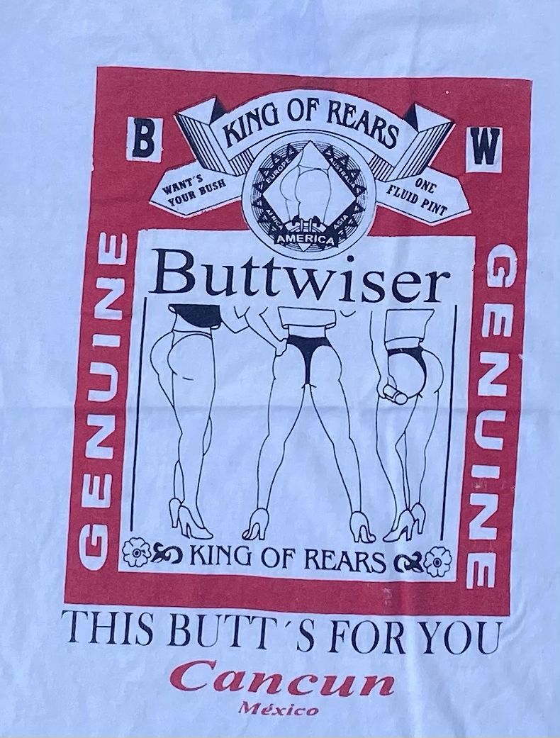 Budweiser × Vintage Vintage Tee D - 10 budweiser parody buttweiser Size US M / EU 48-50 / 2 - 2 Thumbnail