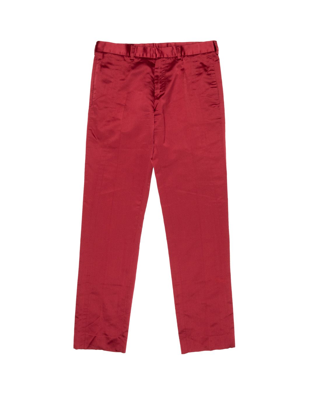 Dior Dior Homme SS2002 Red Silk Pants Size US 31 - 1 Thumbnail
