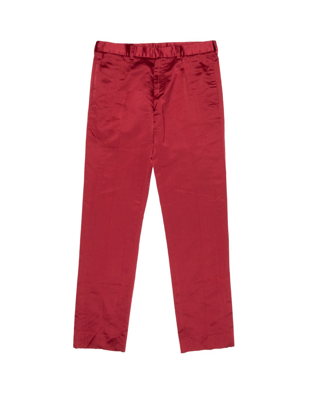 image of Dior Homme Ss2002 Red Silk Pants, Men's (Size 31)