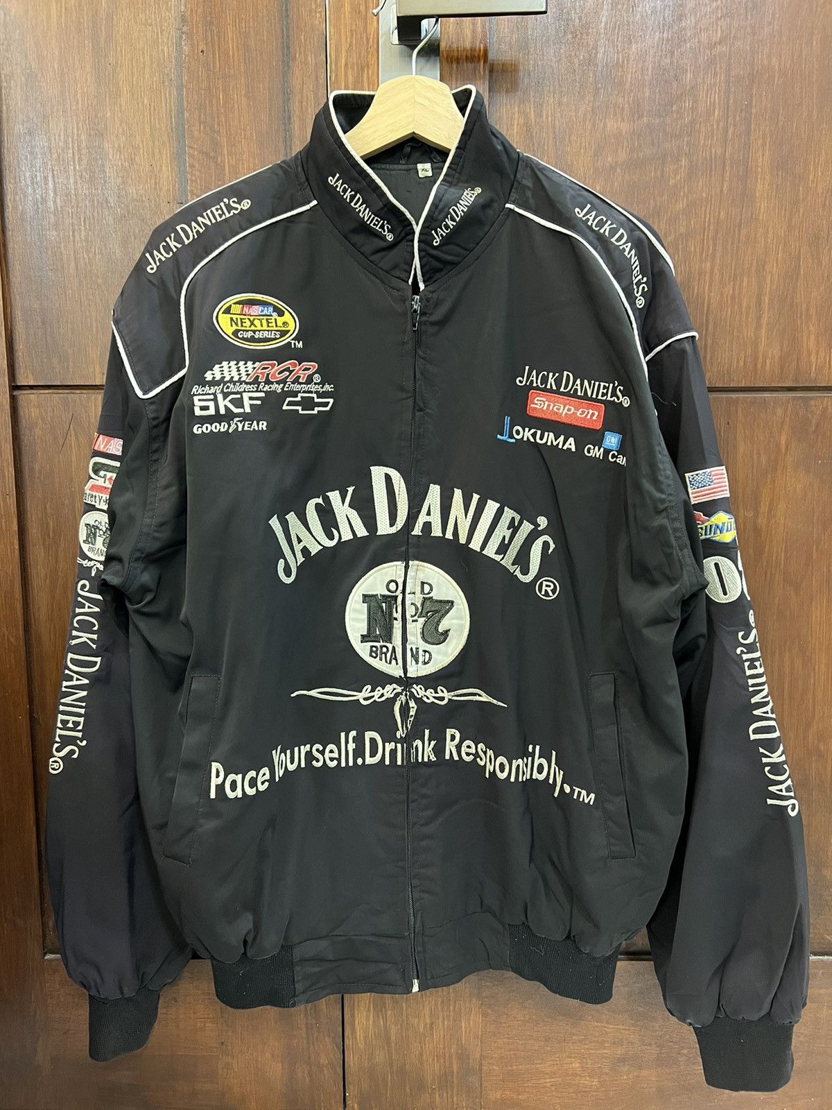 Jack Daniels × NASCAR × Racing Jack Daniel Nascar RCR Racing Jacket