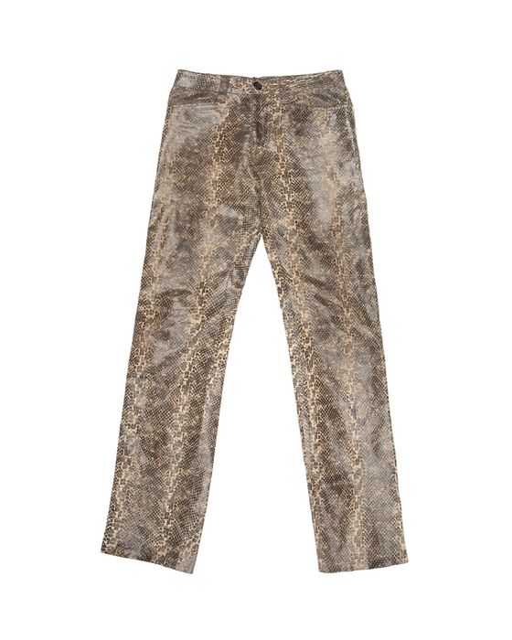 Yoshiyuki Konishi Yoshiyuki Konishi Python-Print Leather Pants