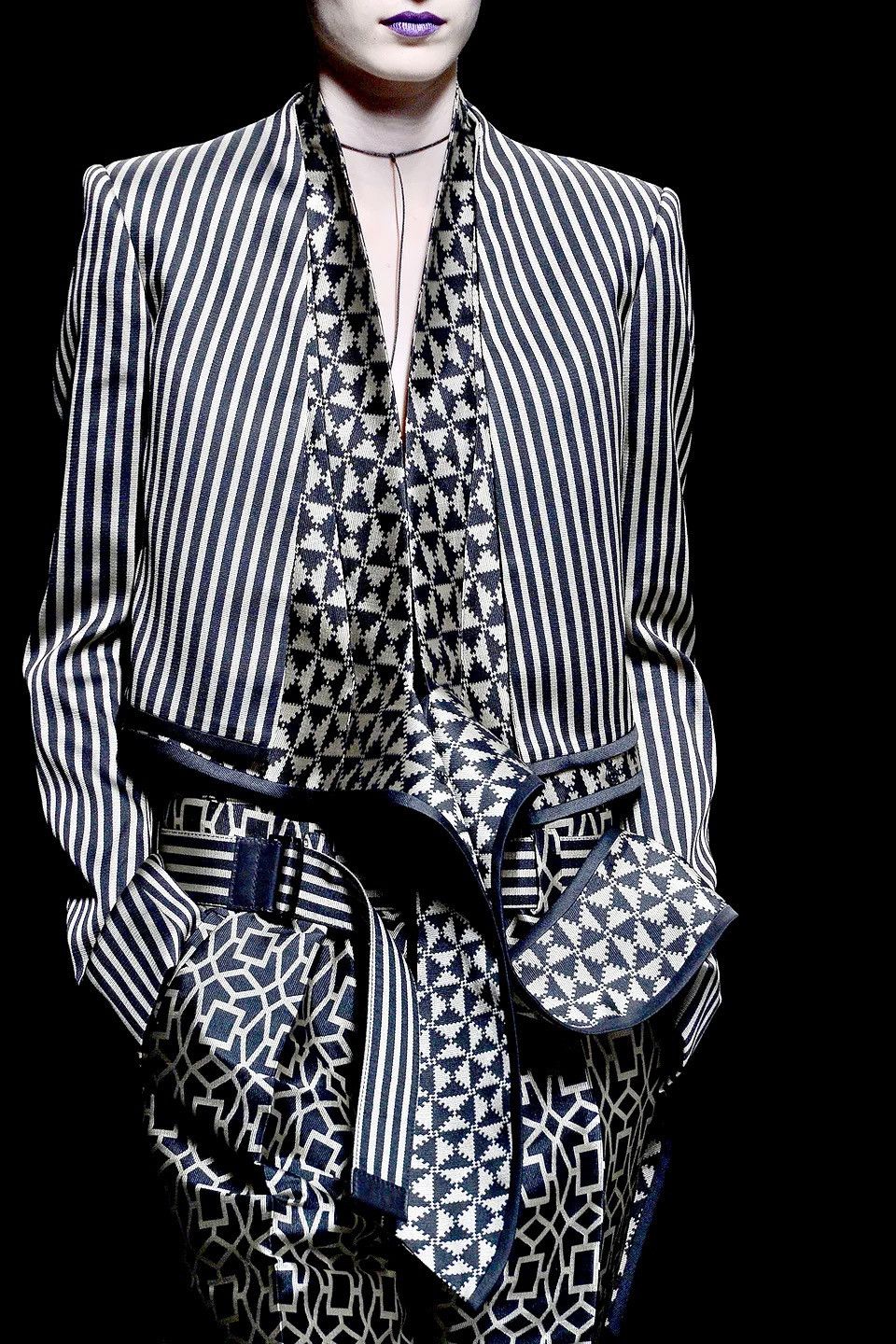 Haider Ackermann Haider Ackermann jacquard pants ss 2013 runway 38 Size 27" / US 4 / IT 40 - 6 Thumbnail