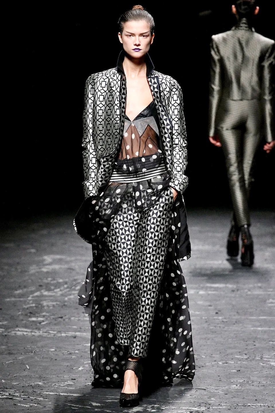 Haider Ackermann Haider Ackermann jacquard pants ss 2013 runway 38 Size 27" / US 4 / IT 40 - 1 Thumbnail