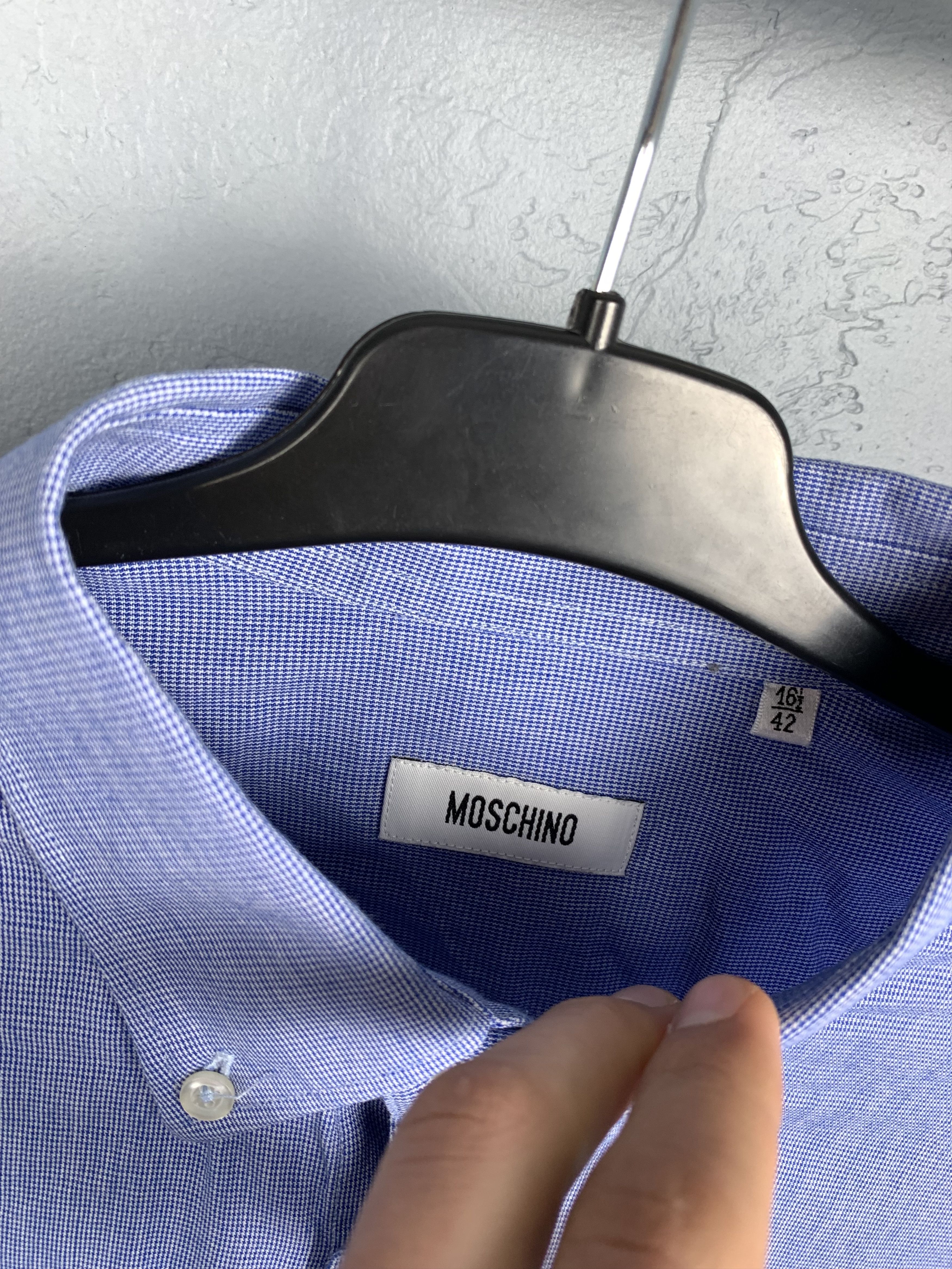 Moschino Moschino Mens Long Sleeve Shirt Size US L / EU 52-54 / 3 - 2 Thumbnail