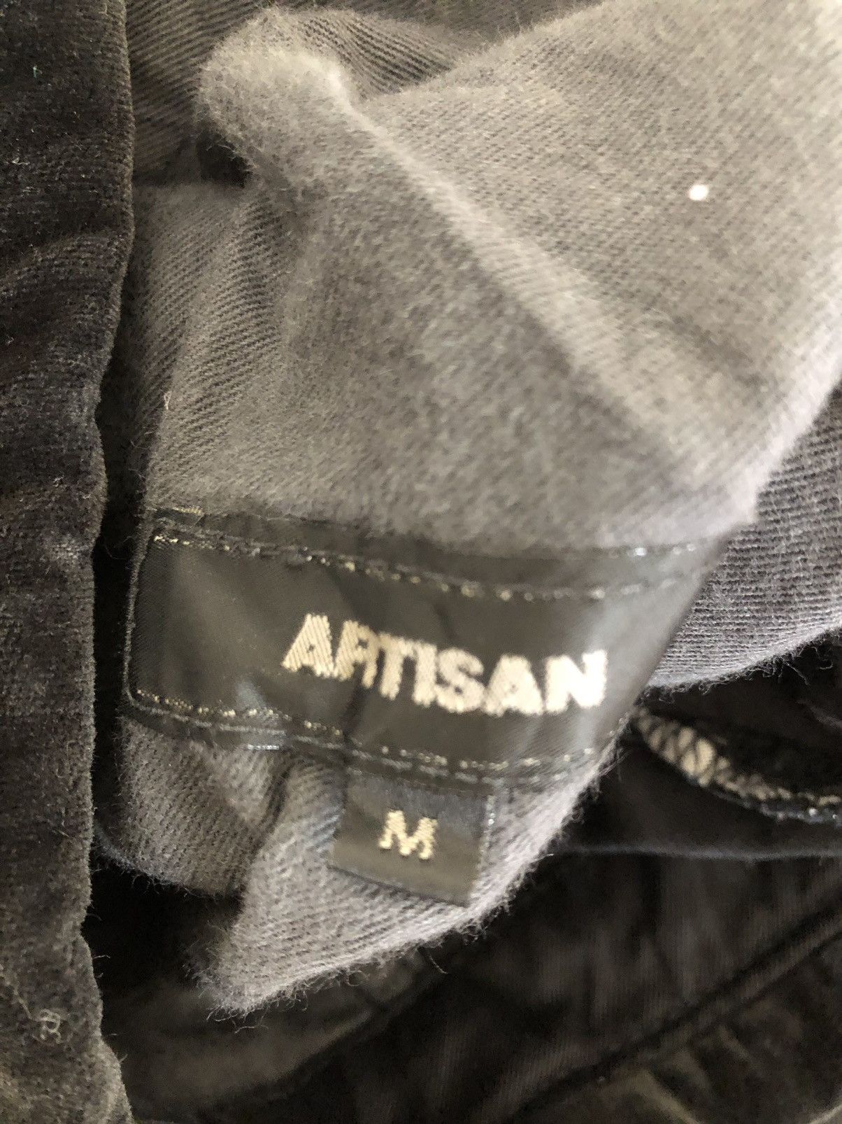Vintage ARTISAN Japan Hybrid Leather Cotton Tactical Trouser Pant Size US 30 / EU 46 - 23 Thumbnail
