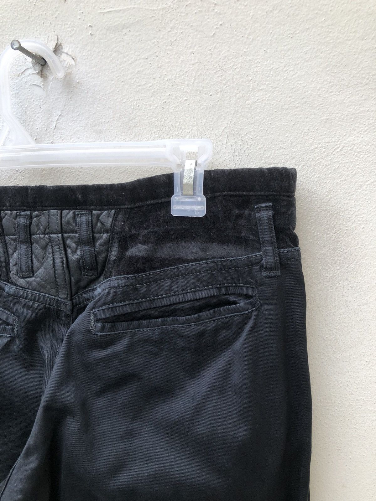 Vintage ARTISAN Japan Hybrid Leather Cotton Tactical Trouser Pant Size US 30 / EU 46 - 21 Thumbnail