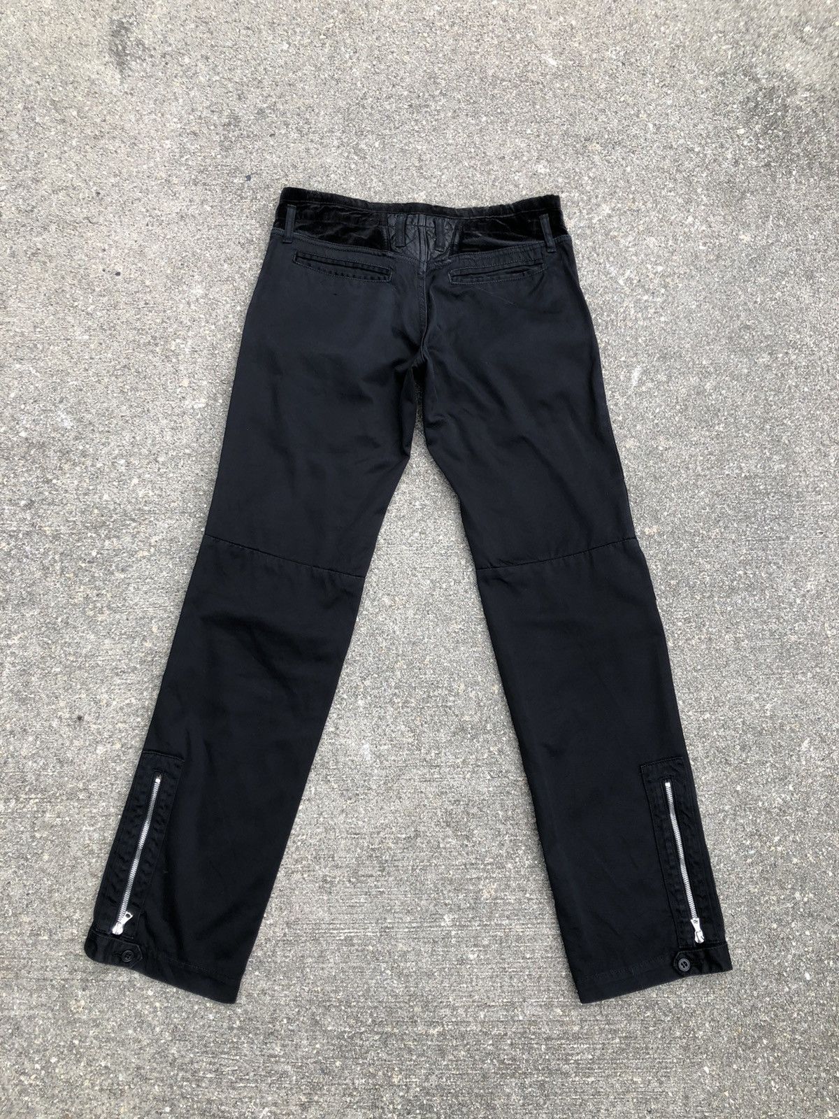Vintage ARTISAN Japan Hybrid Leather Cotton Tactical Trouser Pant Size US 30 / EU 46 - 2 Thumbnail