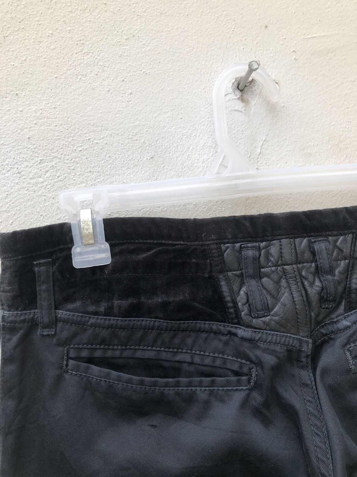Vintage ARTISAN Japan Hybrid Leather Cotton Tactical Trouser Pant Size US 30 / EU 46 - 16 Thumbnail