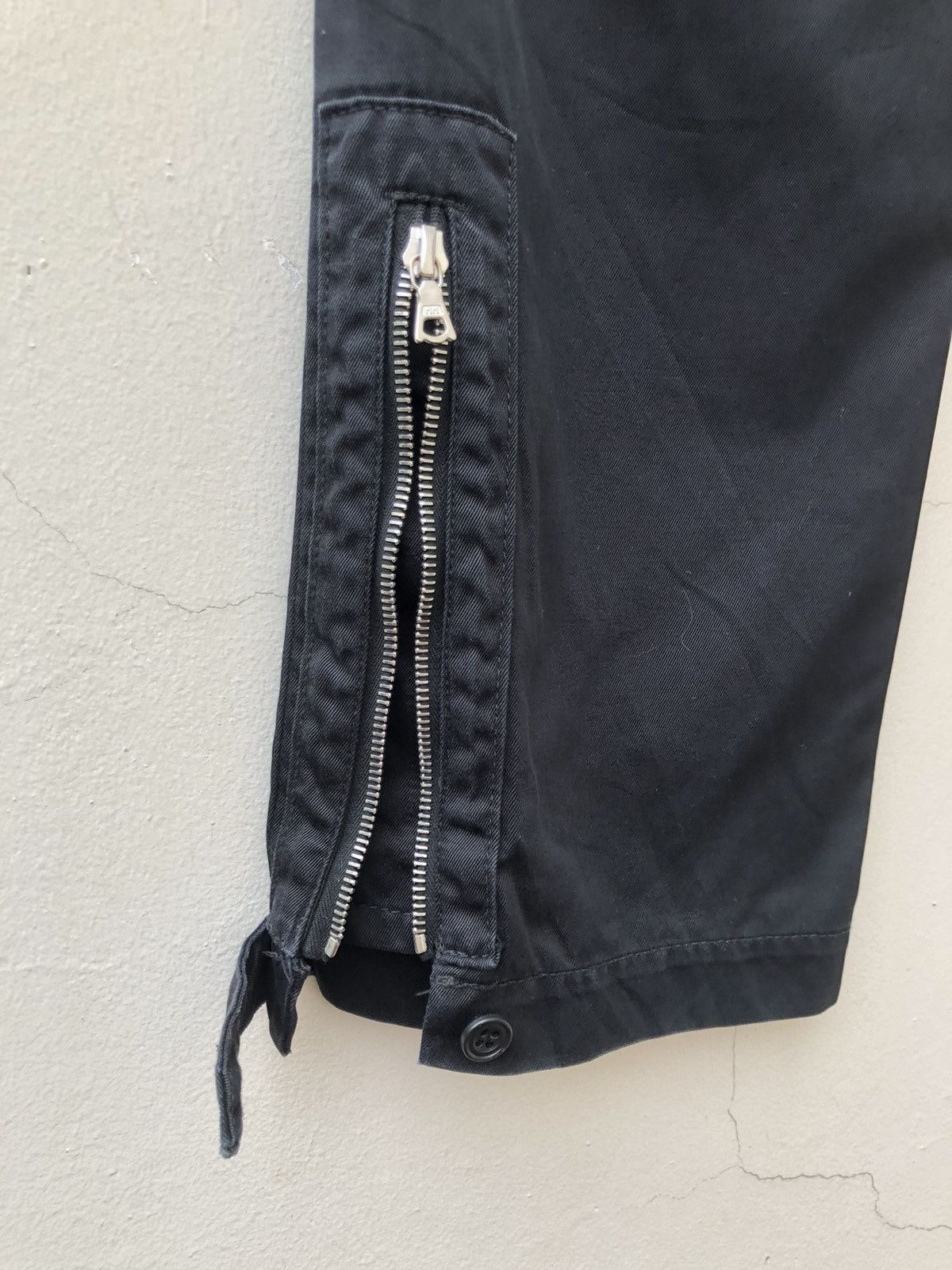 Vintage ARTISAN Japan Hybrid Leather Cotton Tactical Trouser Pant Size US 30 / EU 46 - 19 Thumbnail
