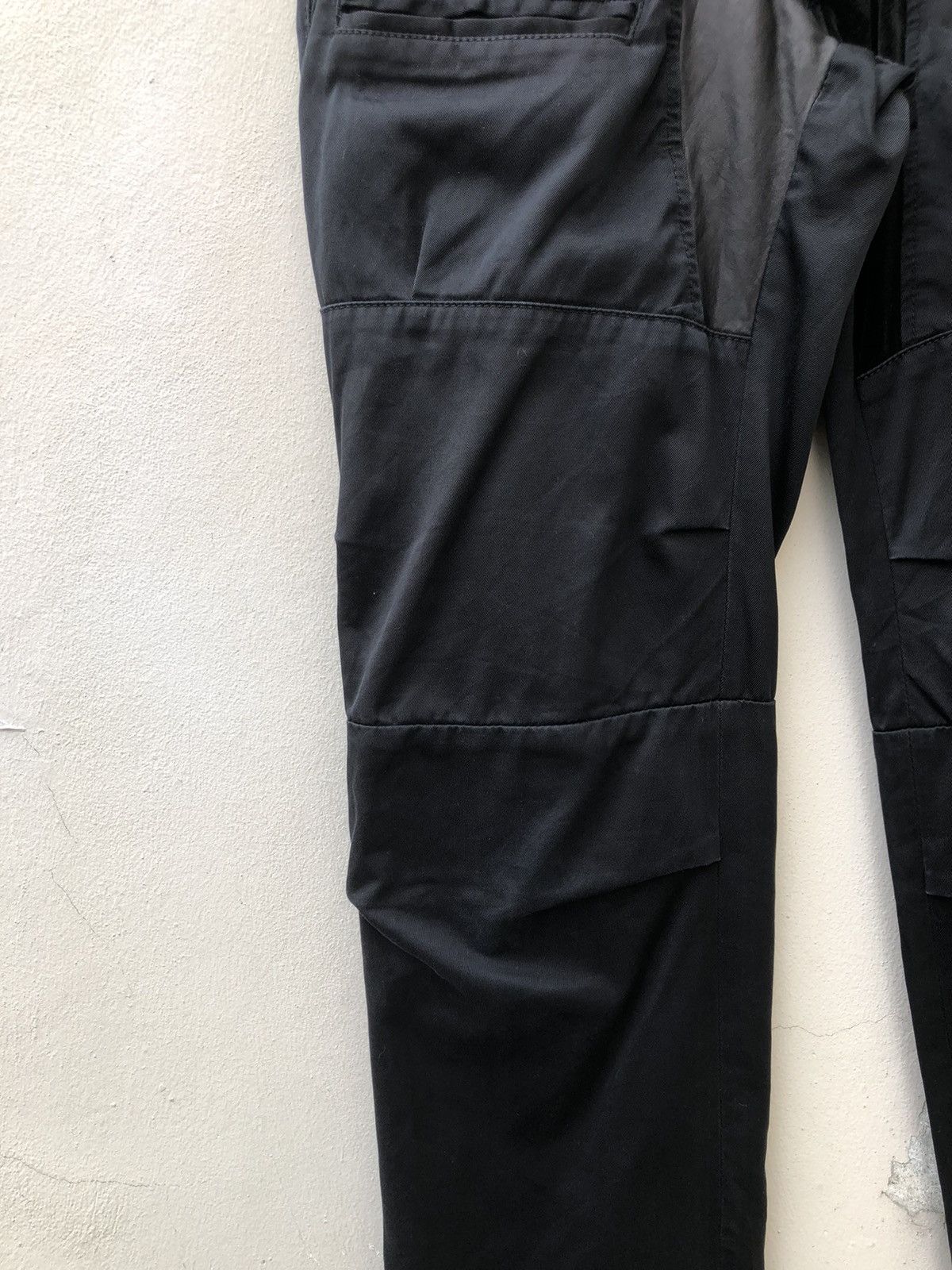 Vintage ARTISAN Japan Hybrid Leather Cotton Tactical Trouser Pant Size US 30 / EU 46 - 7 Thumbnail
